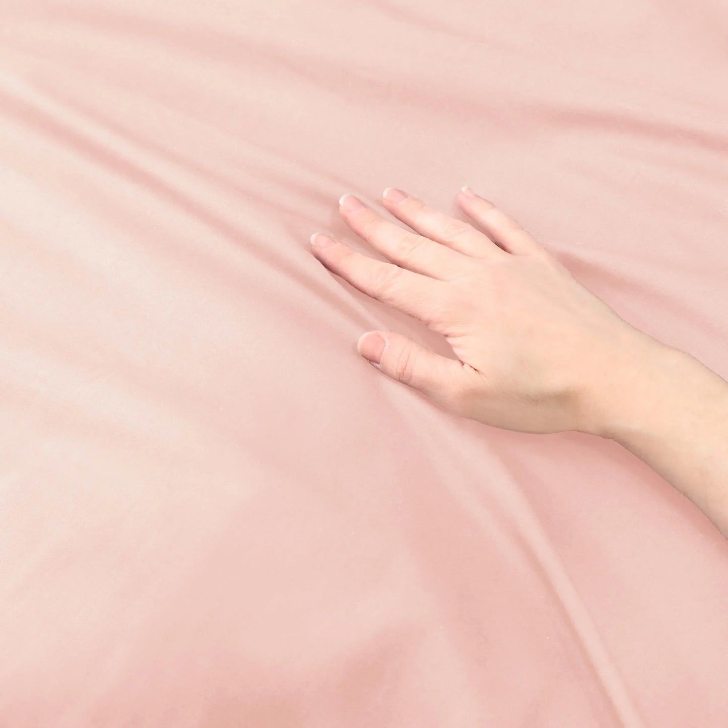 Cotton Percale Modern Traditional Duvet Cover Set - Blush