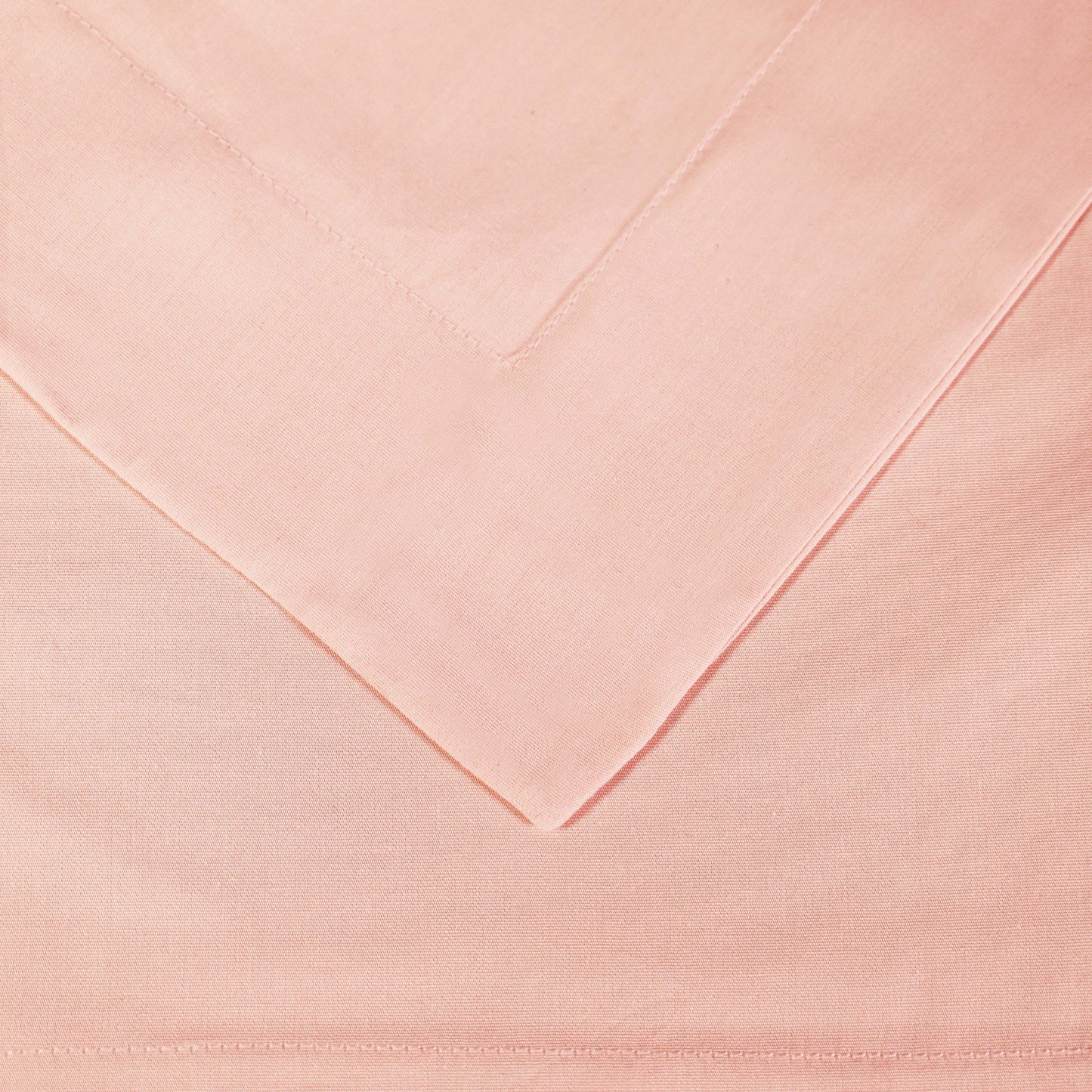 Cotton Percale Modern Traditional Duvet Cover Set - Blush