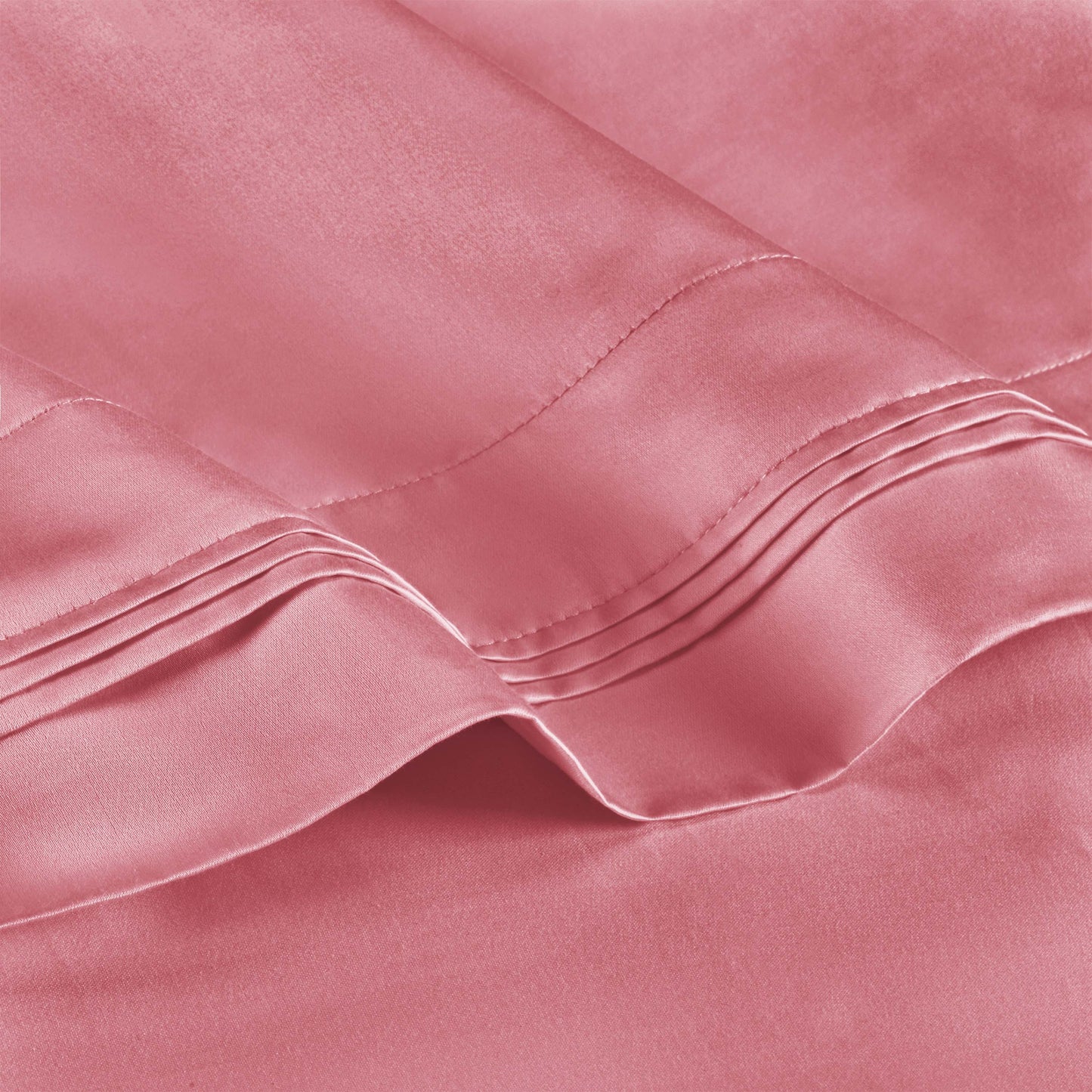 Premium 650 Thread Count Egyptian Cotton Solid Pillowcase Set - Blush
