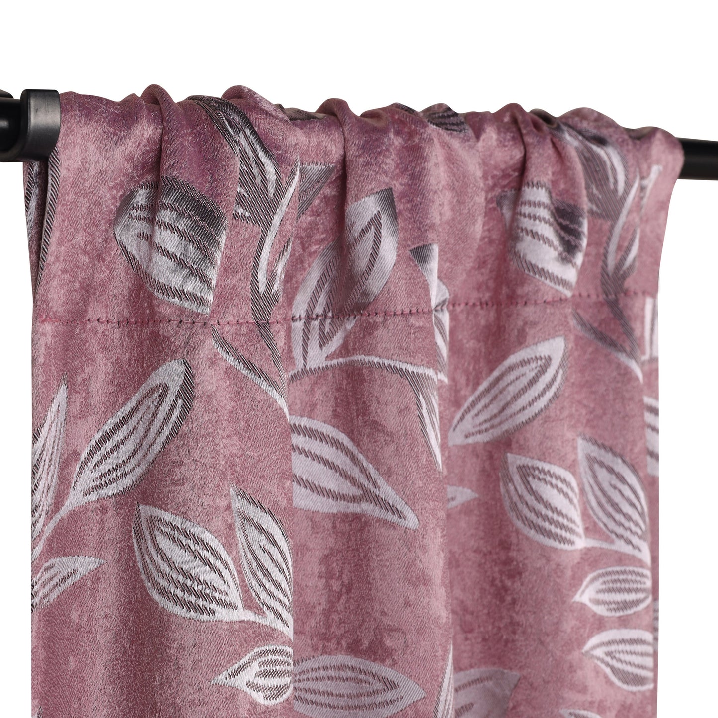 Leaves Room Darkening Washable Blackout Curtain Panels, Set of 2