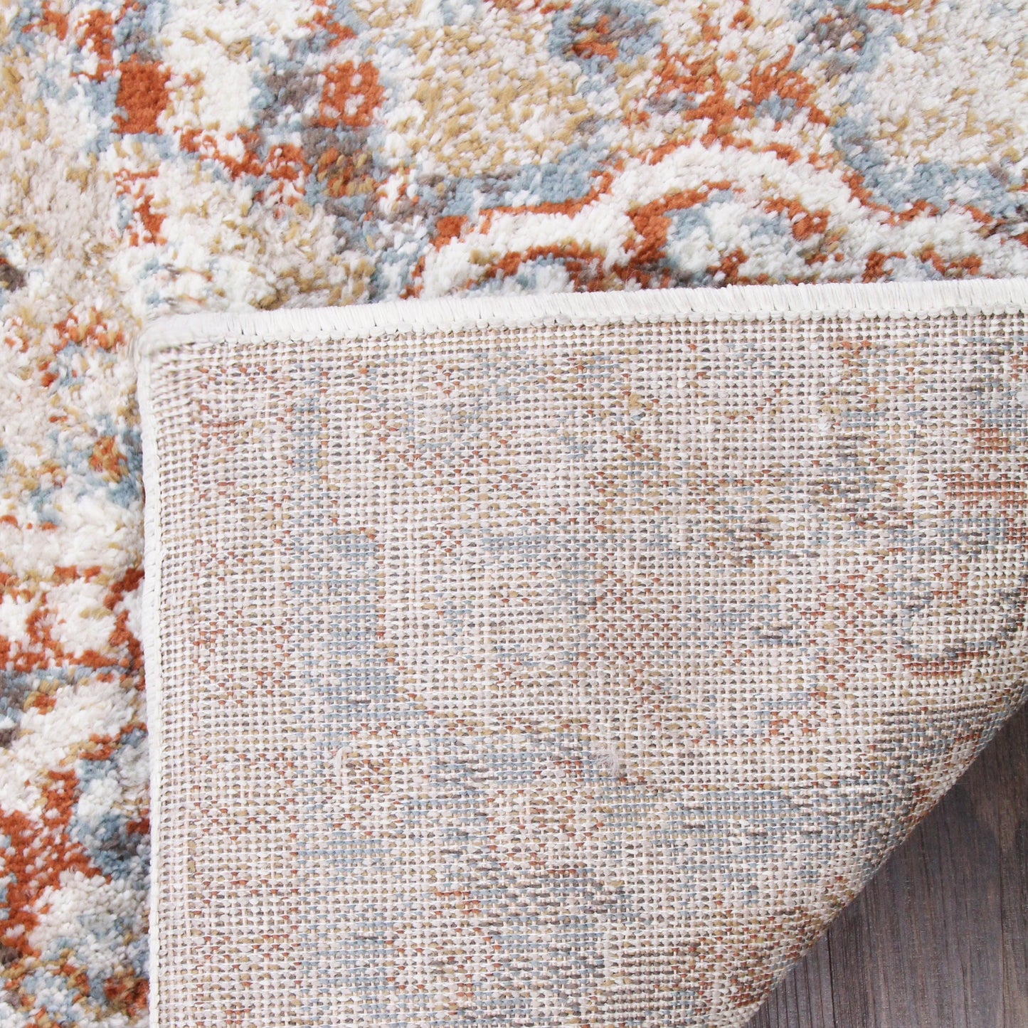 Bodhi Vintage Floral Classic Medallion Indoor Area Rug or Runner - Canal Blue