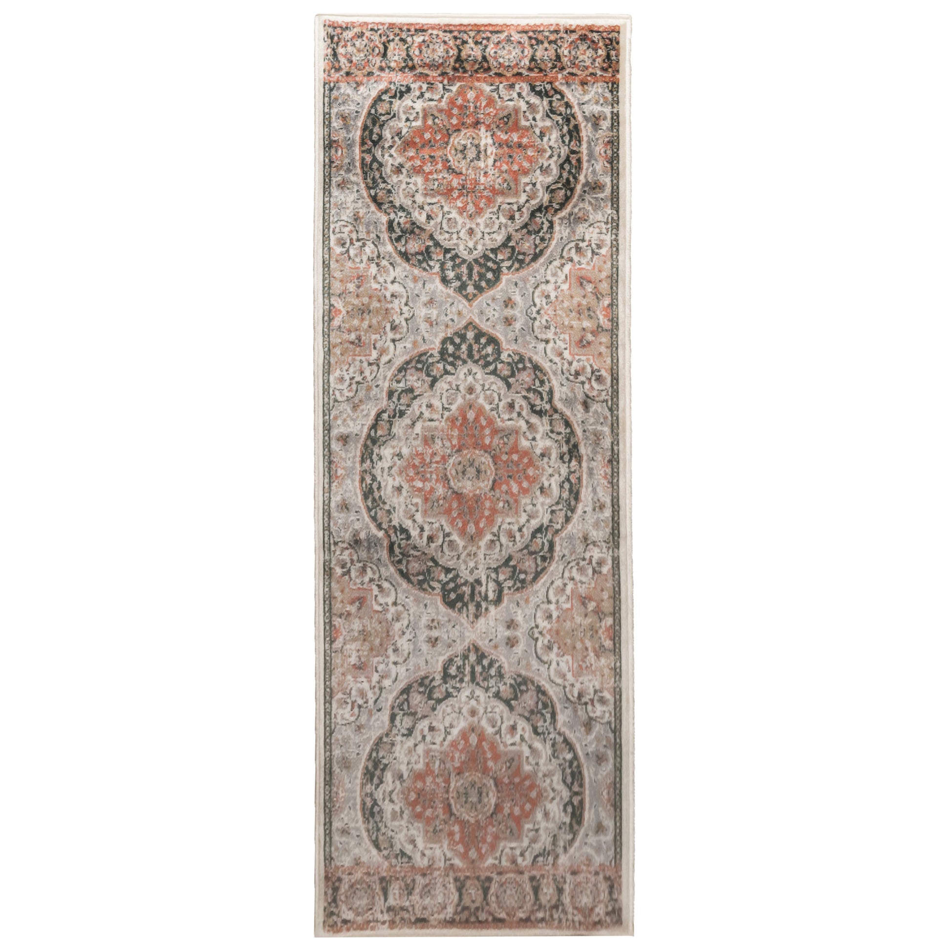 Bodhi Vintage Floral Classic Medallion Indoor Area Rug or Runner - Ginger