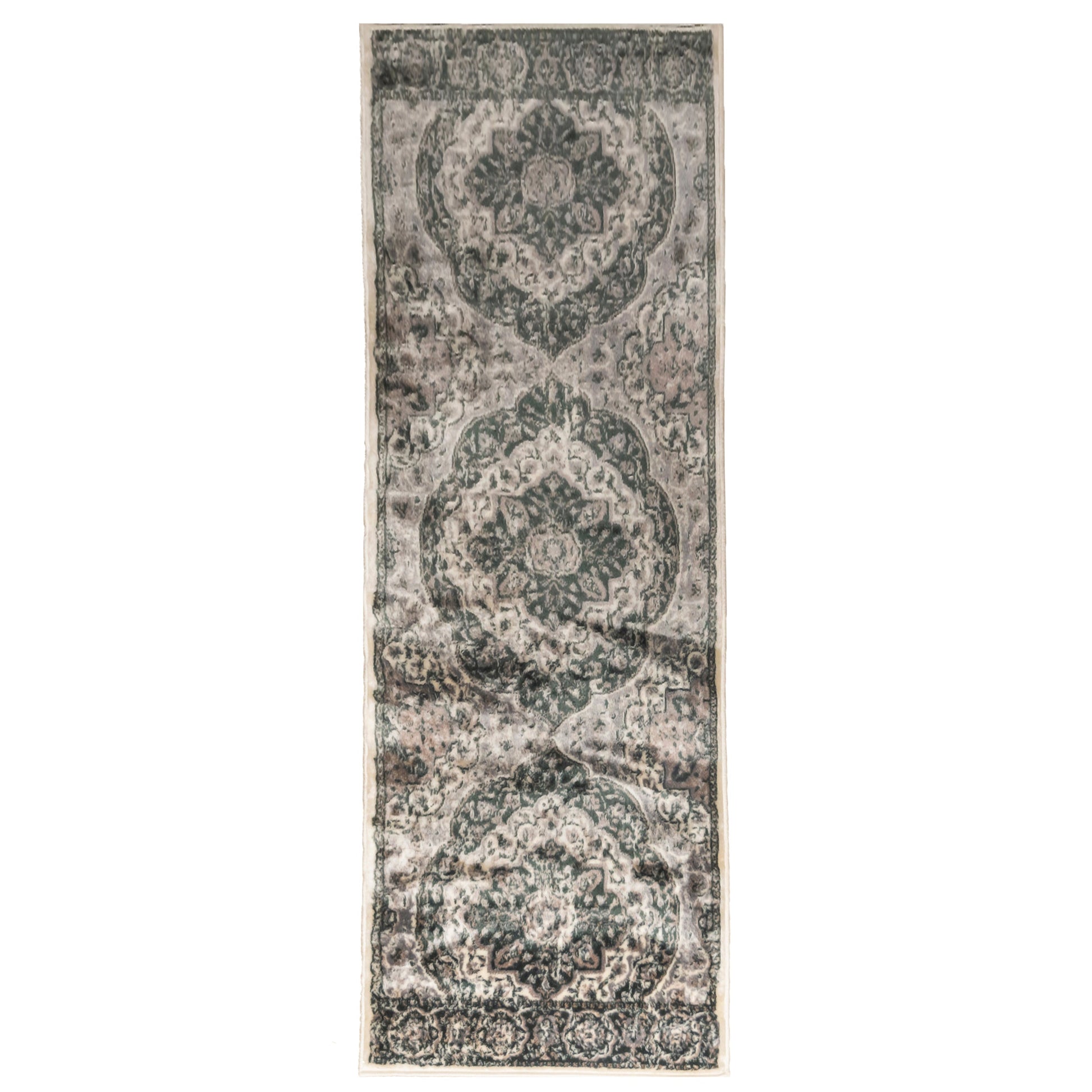 Bodhi Vintage Floral Classic Medallion Indoor Area Rug or Runner - Nightful Blue