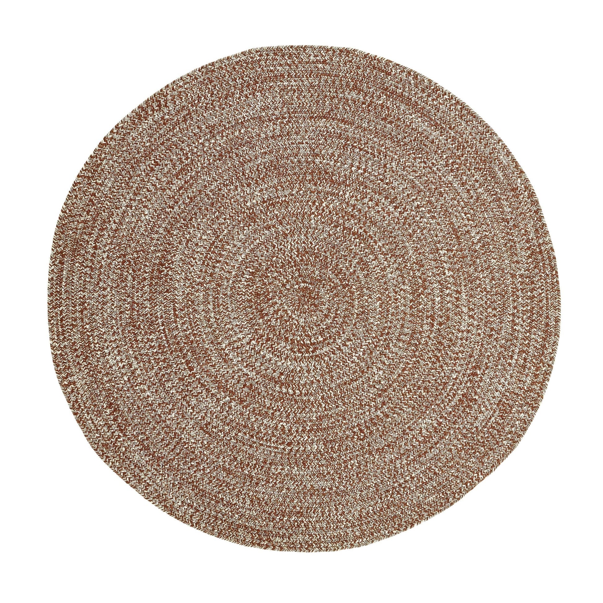 Reversible Braided Eco-Friendly Area Rug Indoor Outdoor Rugs - BrickWhite