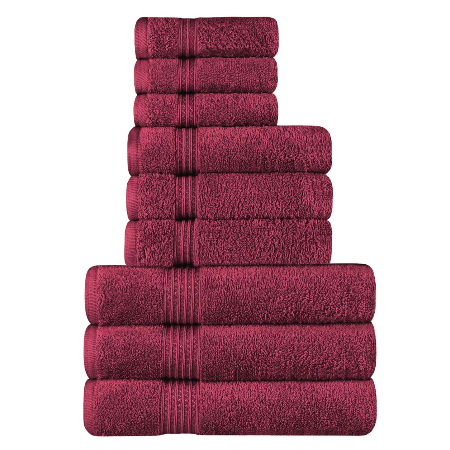 Heritage Egyptian Cotton Plush Absorbent Luxury 9 Piece Towel Set