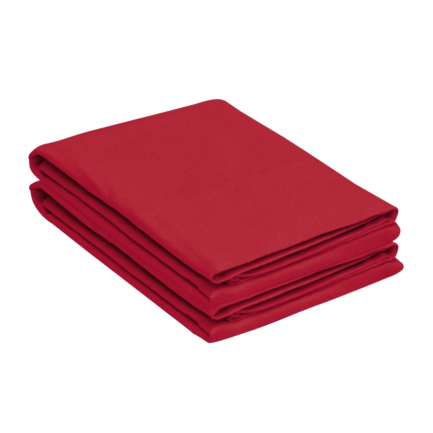 Cotton Flannel 2 Piece Pillowcase Set - Burgundy