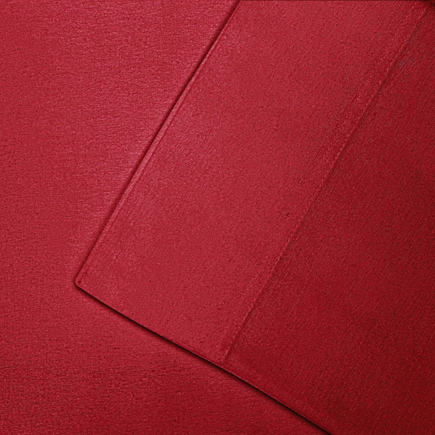 Cotton Flannel 2 Piece Pillowcase Set - Burgundy