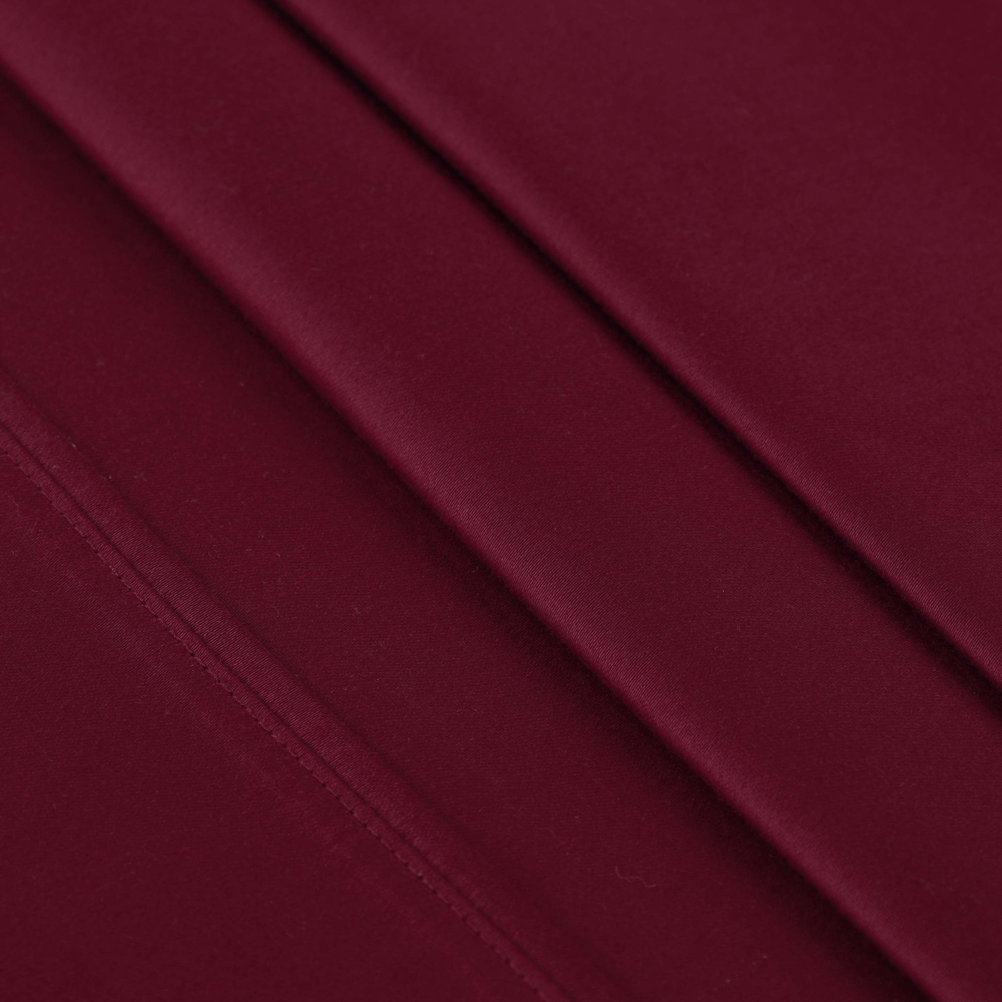 Egyptian Cotton 300 Thread Count Solid Deep Pocket Sheet Set - Burgundy