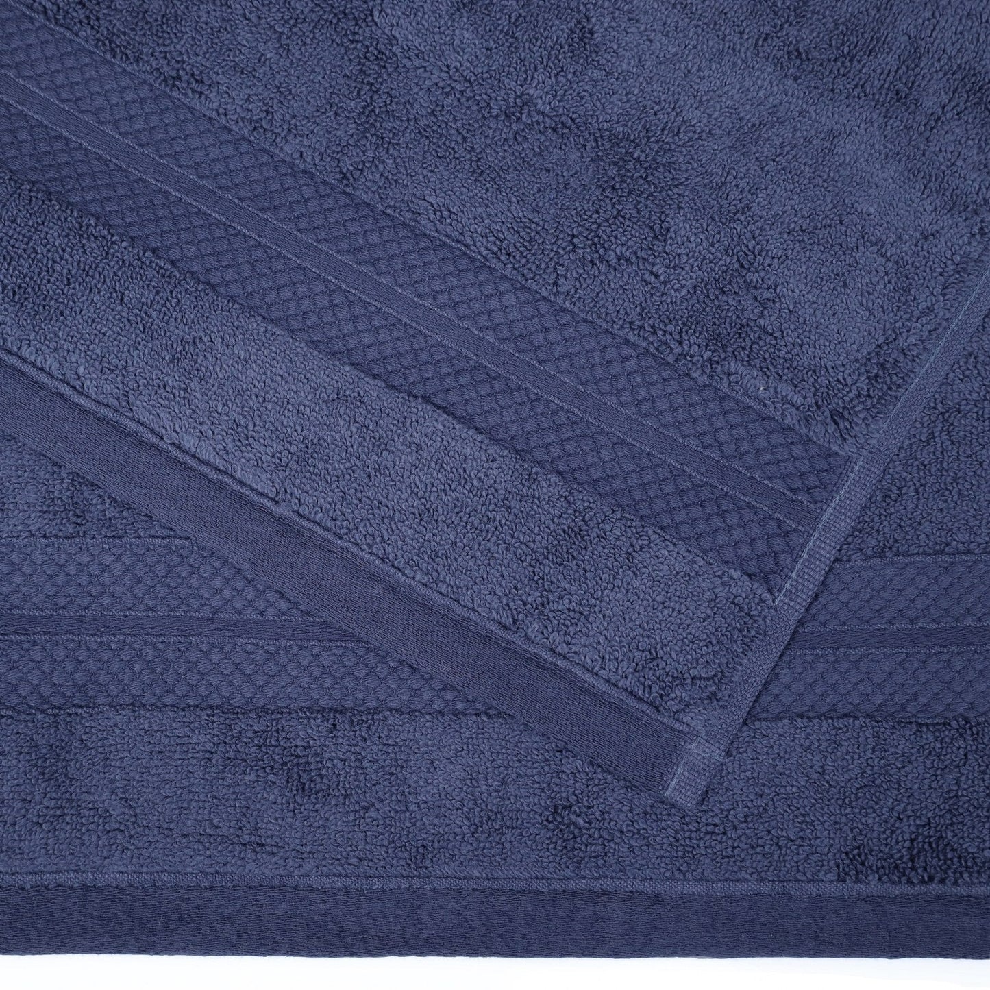 Superior Premium Turkish-Cotton Assorted Towel Set - Crown Blue
