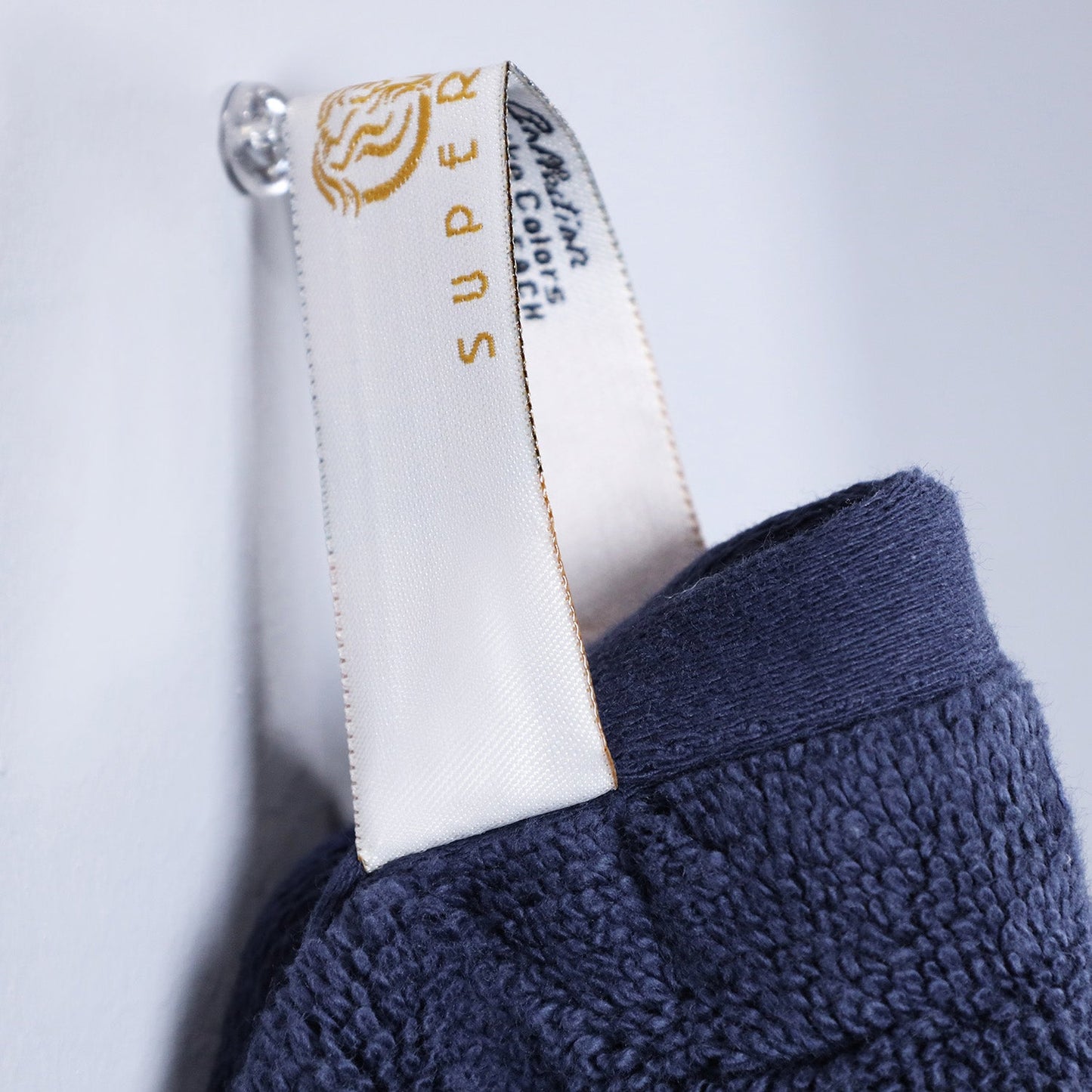 Superior Premium Turkish-Cotton Assorted Towel Set - Crown Blue