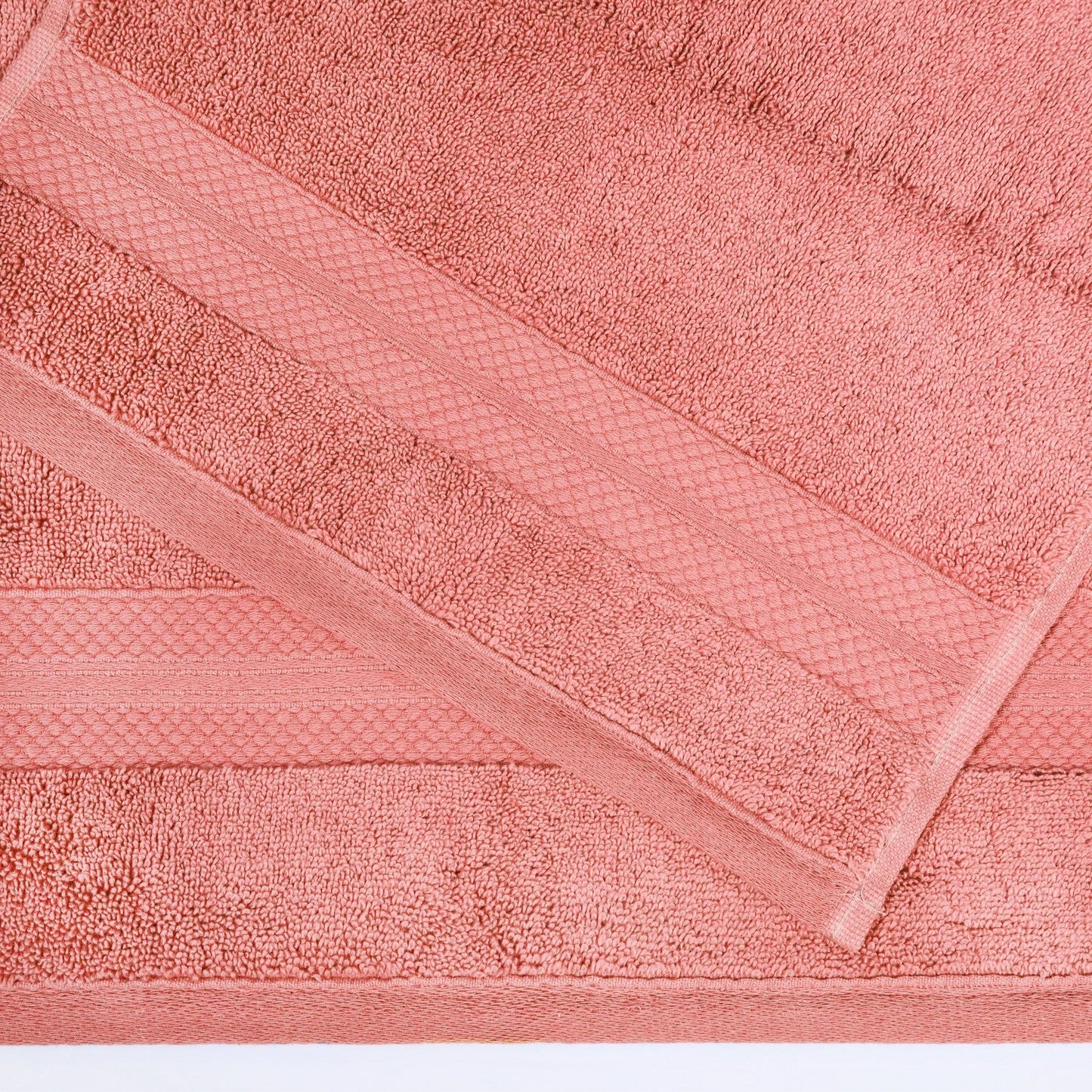 Superior Premium Turkish-Cotton Assorted Towel Set - Coral