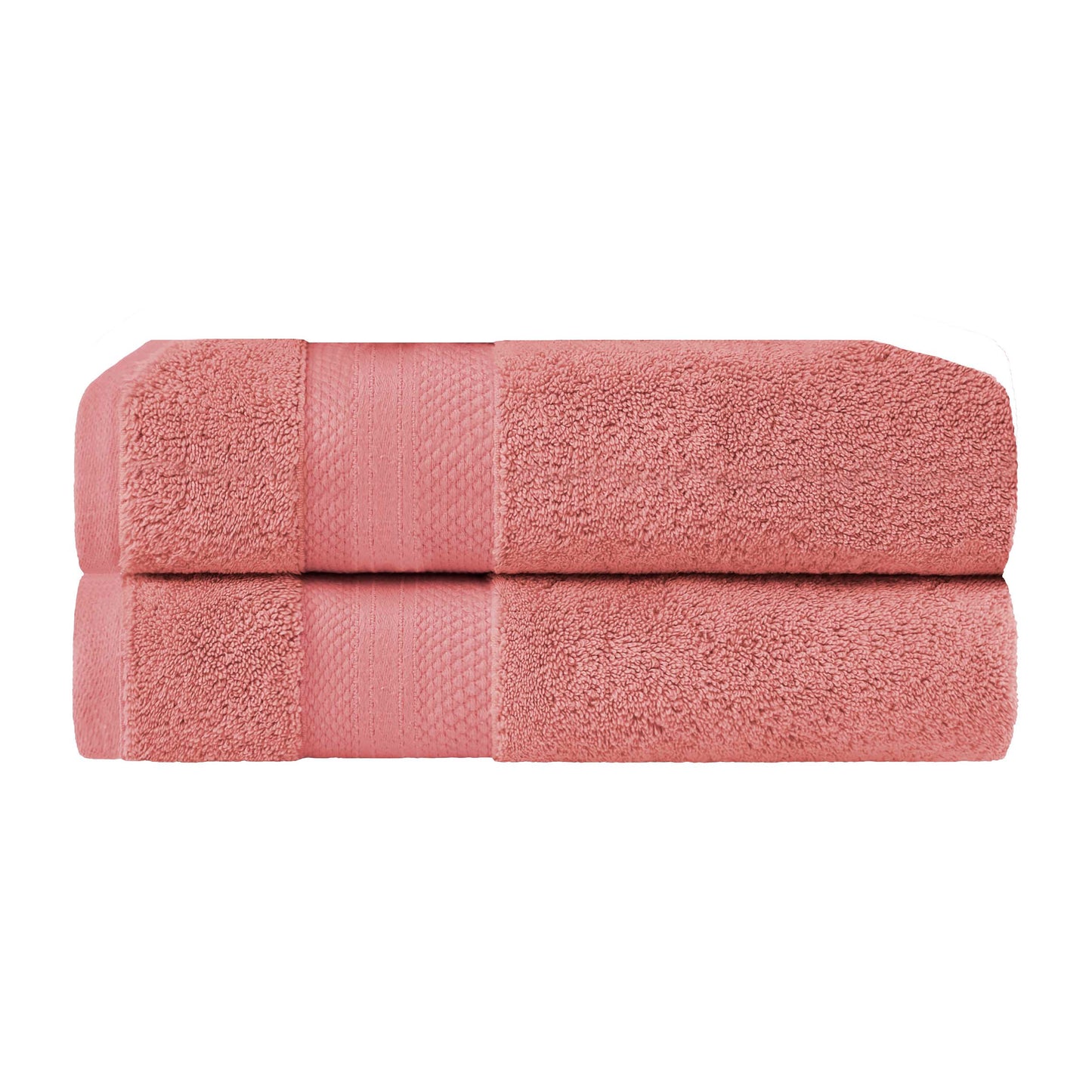 Superior Premium Turkish-Cotton Assorted Towel Set - Coral