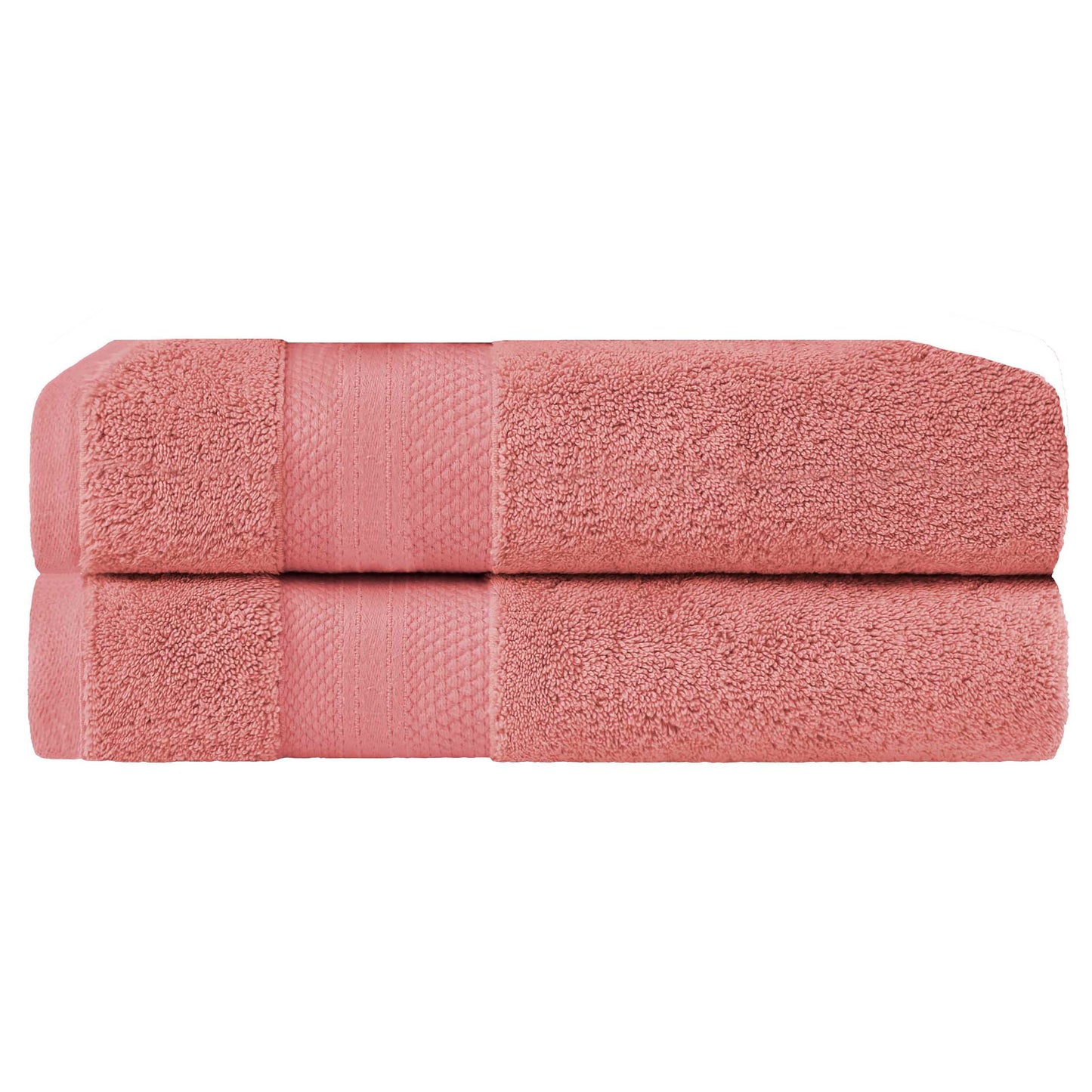Superior Premium Turkish-Cotton Assorted Towel Set - Coral