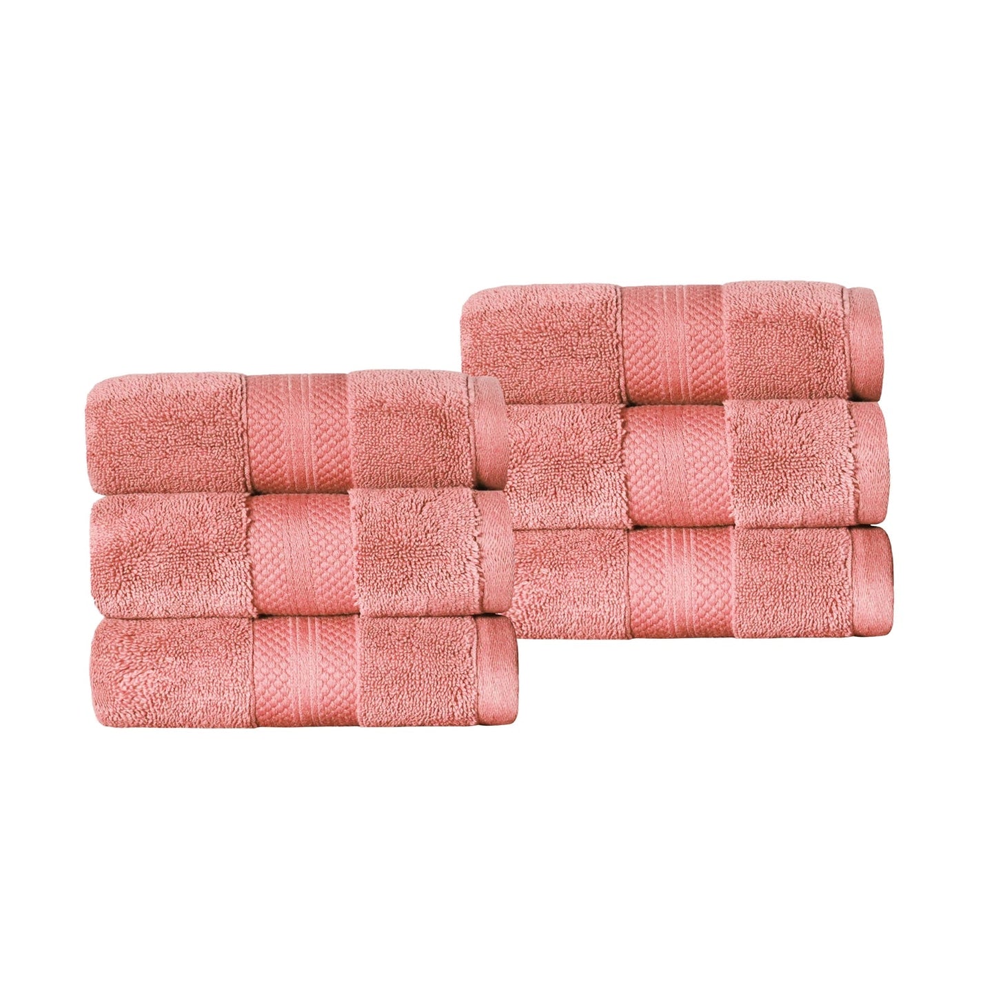 Superior Premium Turkish-Cotton Assorted Towel Set - Coral