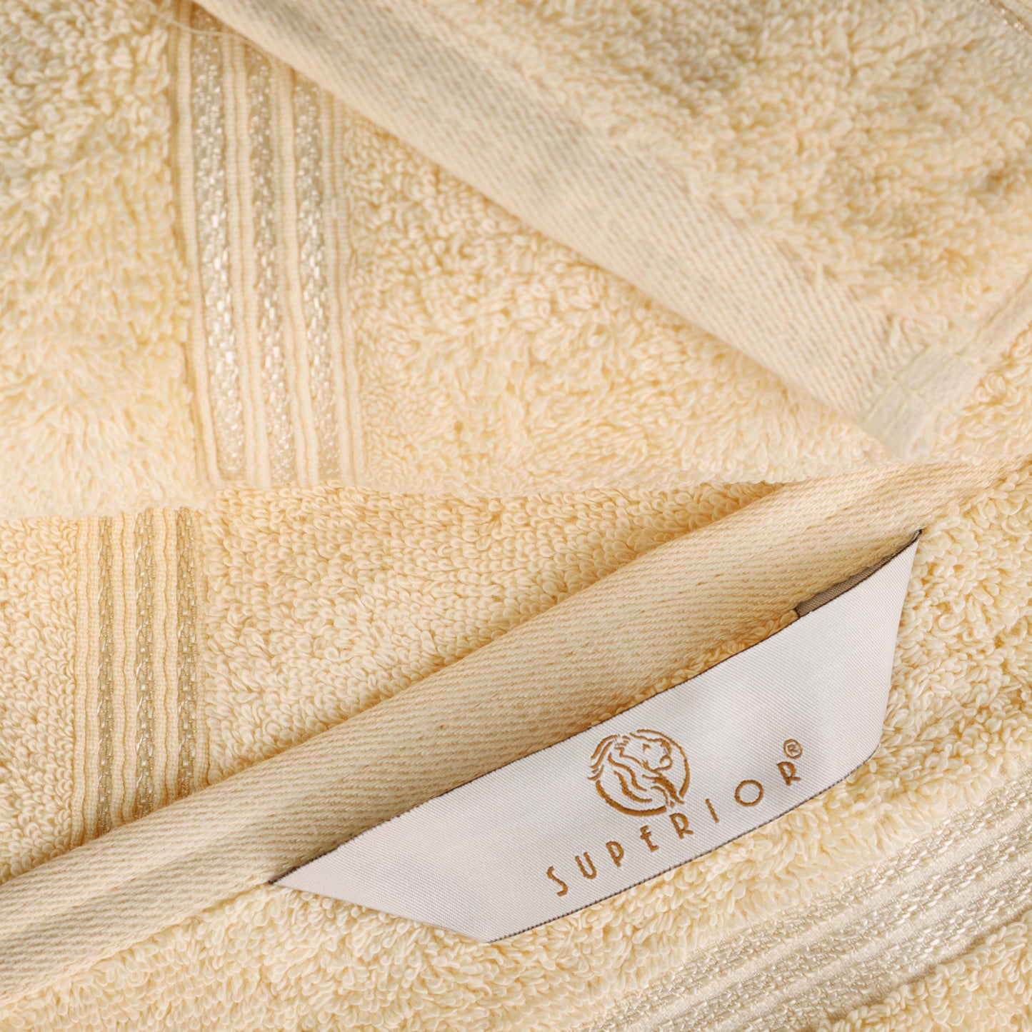Heritage Egyptian Cotton Plush Absorbent Luxury Face Towel Set of 10