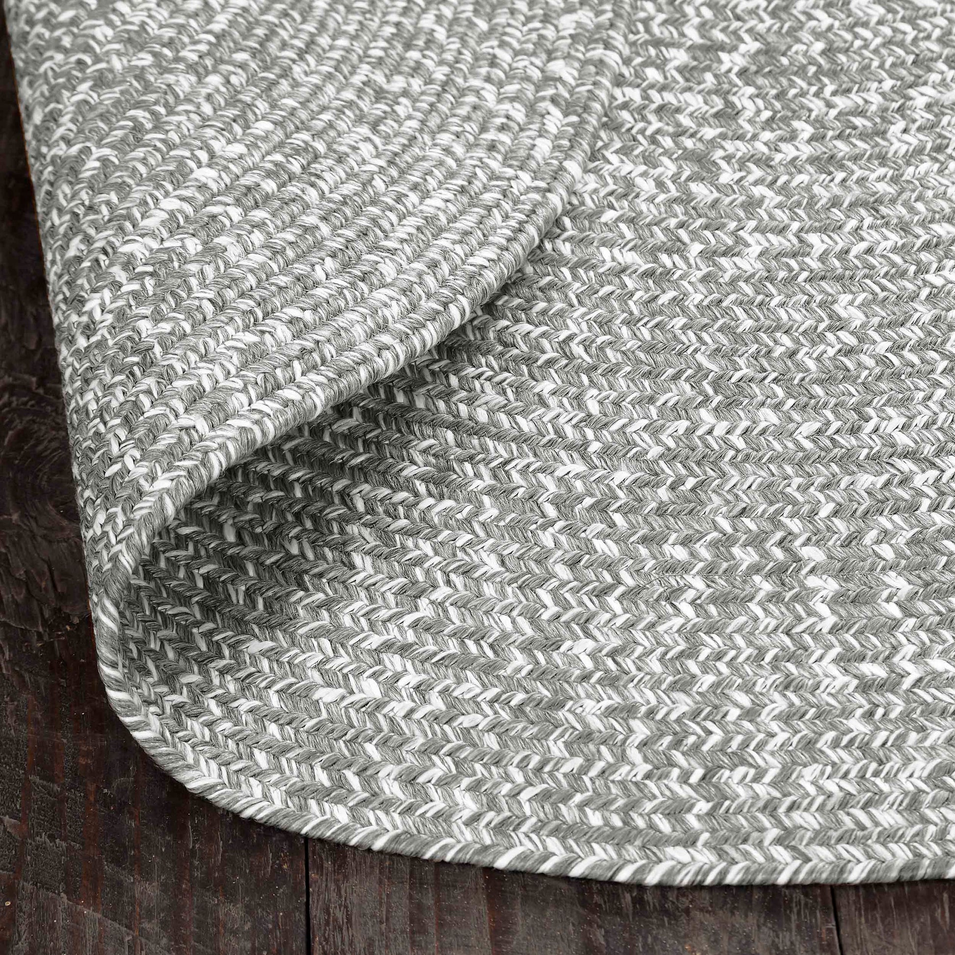 Reversible Braided Eco-Friendly Area Rug Indoor Outdoor Rugs - Canvas/White