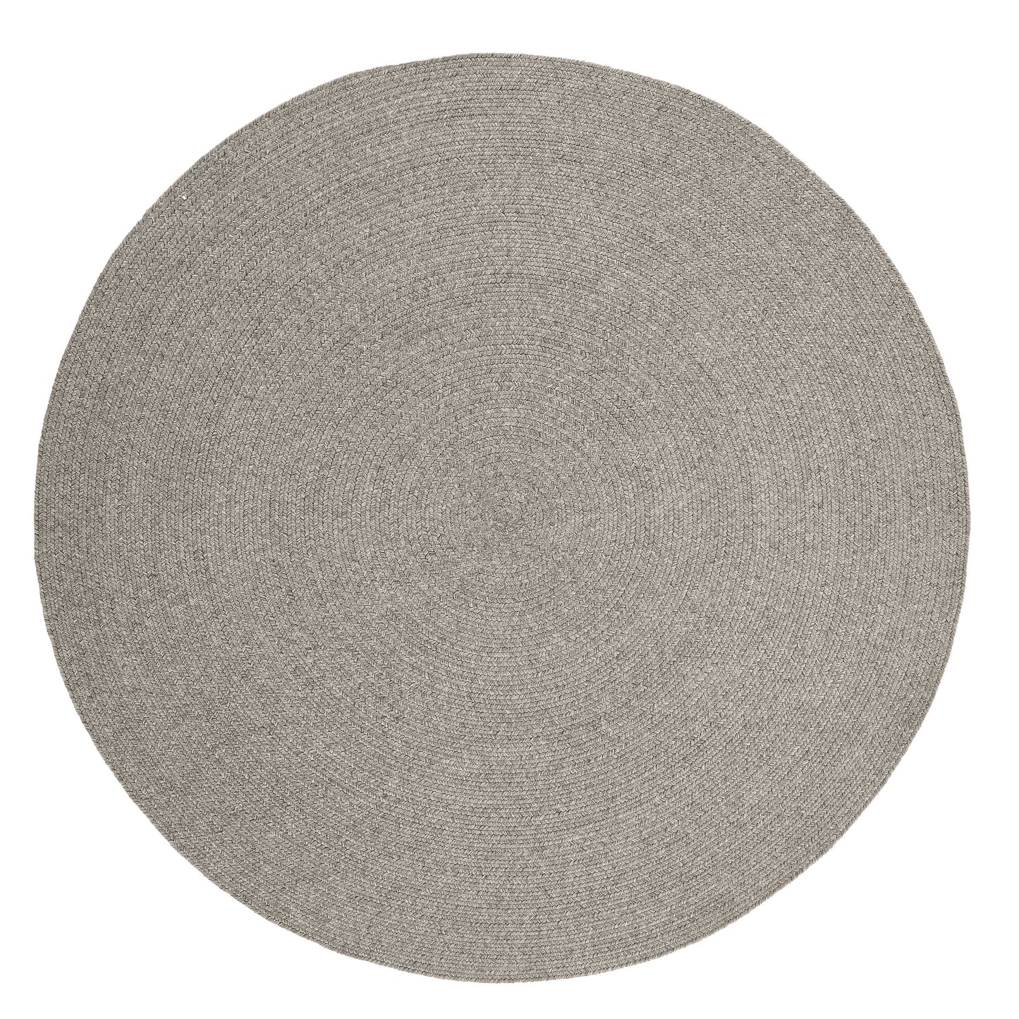 Bohemian Braided Indoor Outdoor Rugs Solid Round Area Rug - Canvas