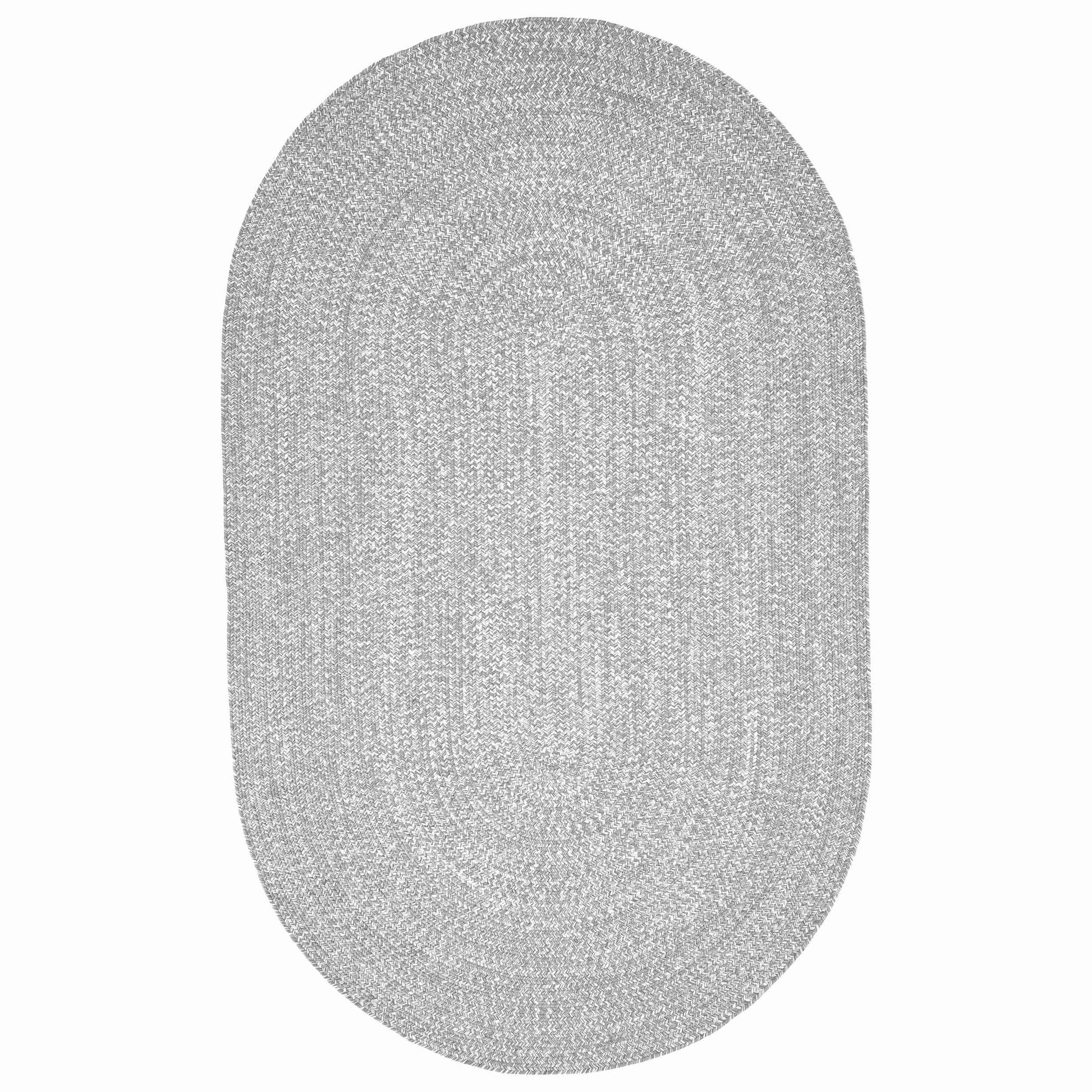 Reversible Braided Eco-Friendly Area Rug Indoor Outdoor Rugs - Canvas/White