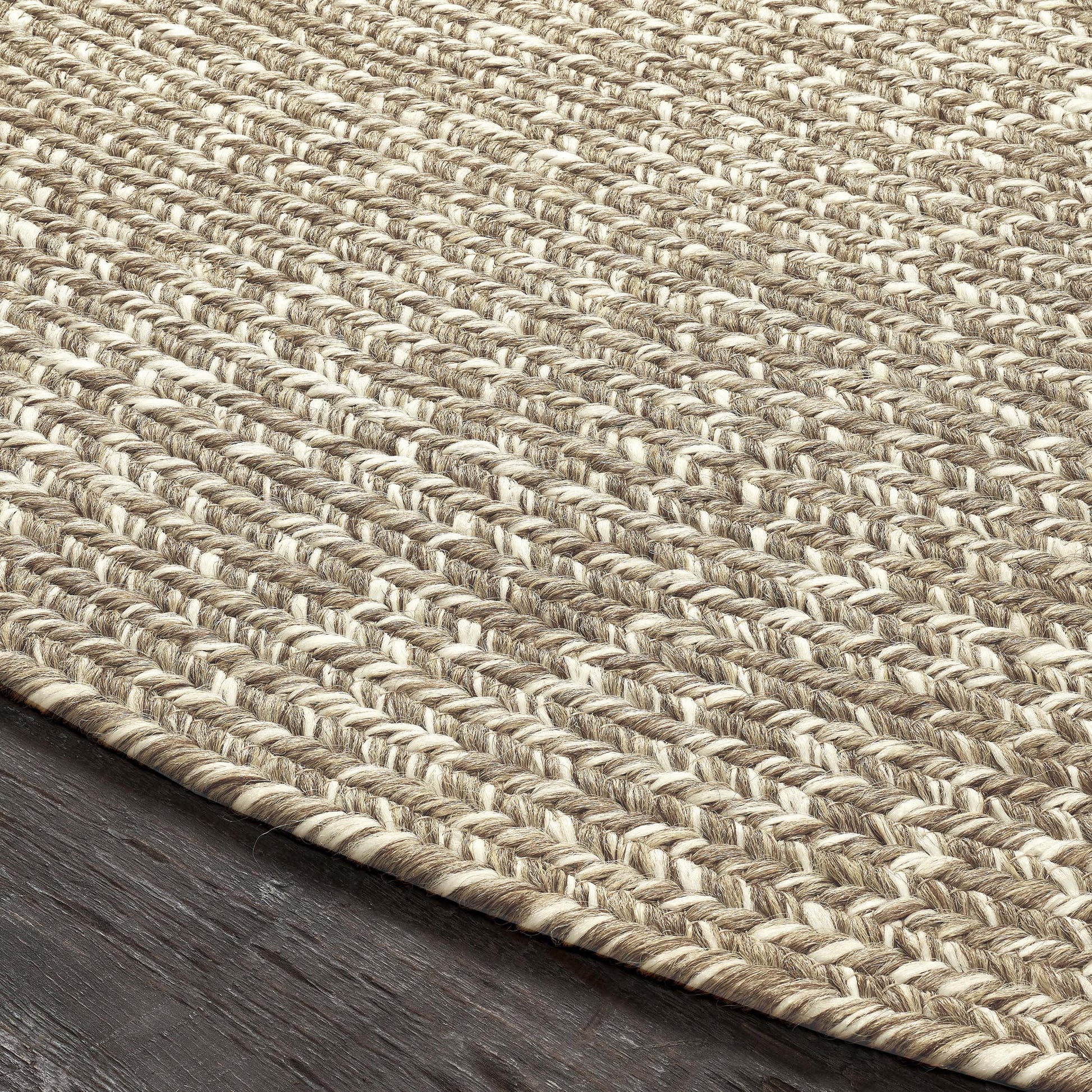 Reversible Braided Eco-Friendly Area Rug Indoor Outdoor Rugs - CanvasWhite
