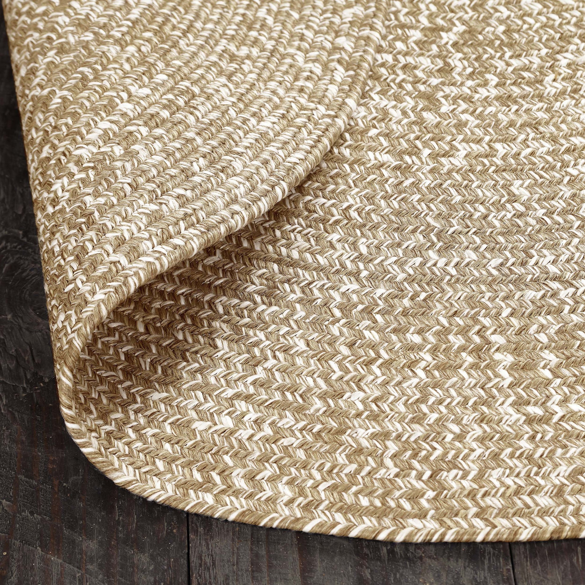 Reversible Braided Eco-Friendly Area Rug Indoor Outdoor Rugs - CanvasWhite