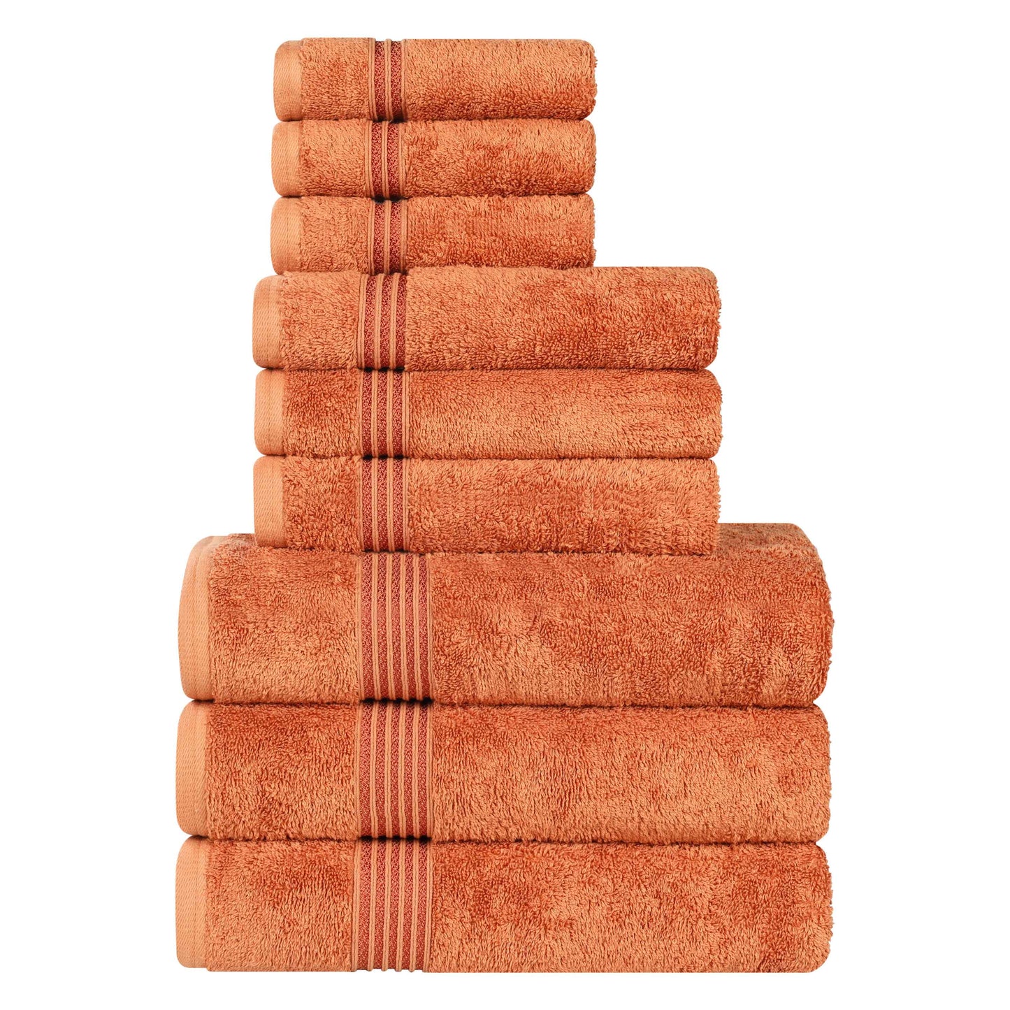 Heritage Egyptian Cotton Plush Absorbent Luxury 9 Piece Towel Set