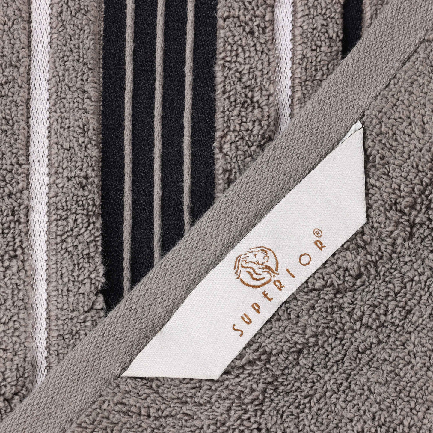 Sadie Zero Twist Cotton Solid Absorbent 3 Piece Towel Set