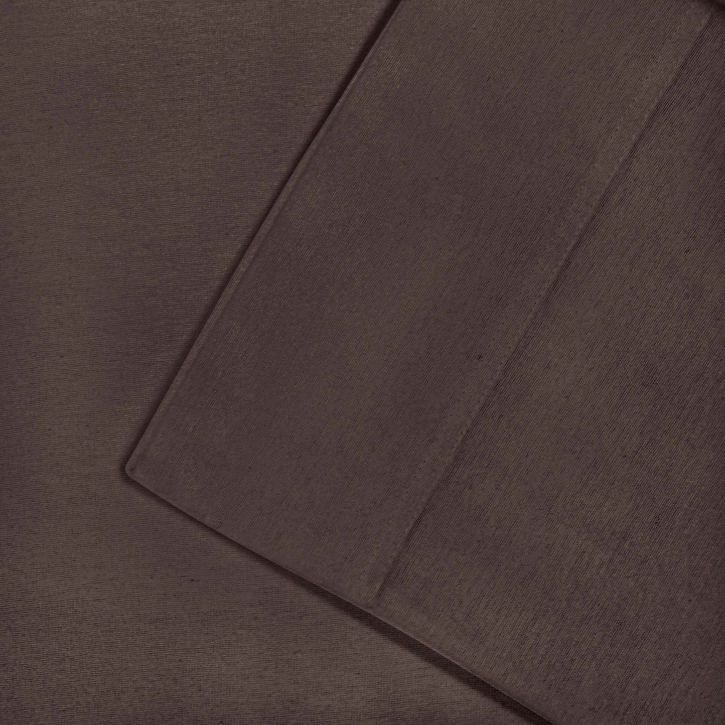 Solid Flannel Cotton Soft Fuzzy Pillowcases, Set of 2 - Charcoal