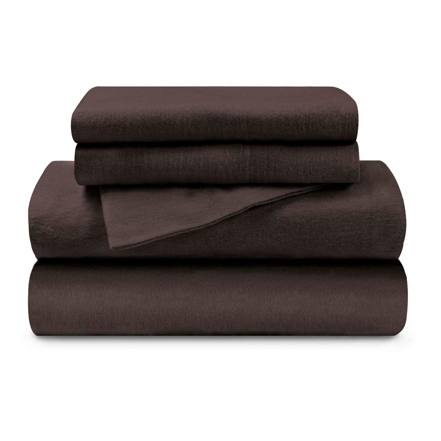 Solid Flannel Cotton Soft Warm Deep Pocket Sheet Set - Charcoal