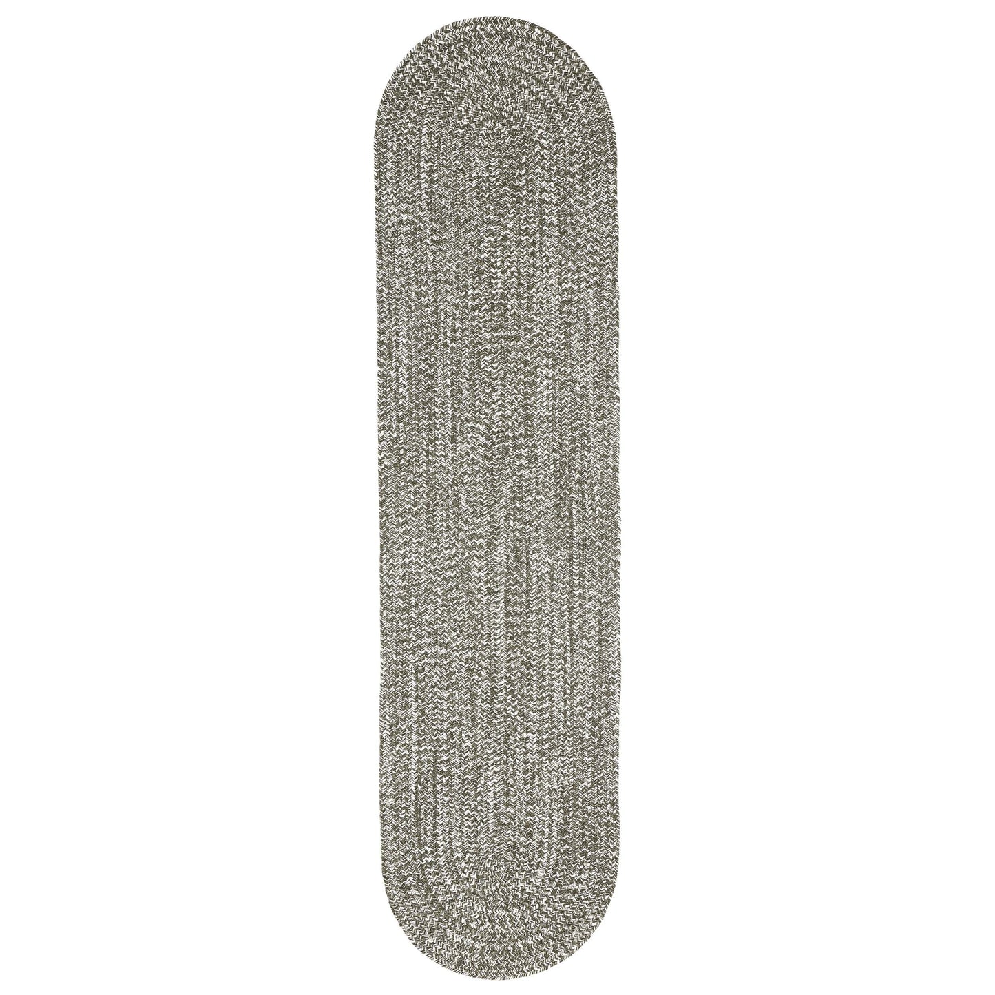 Reversible Braided Eco-Friendly Area Rug Indoor Outdoor Rugs - CharcoalWhite