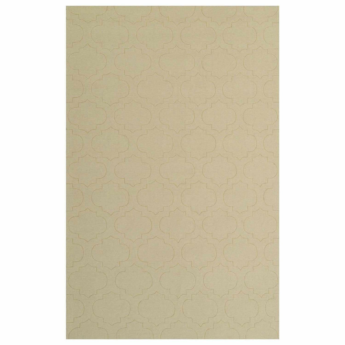 Superior Charlotte Moroccan Trellis Contemporary Handwoven Wool Area Rug - Ivory