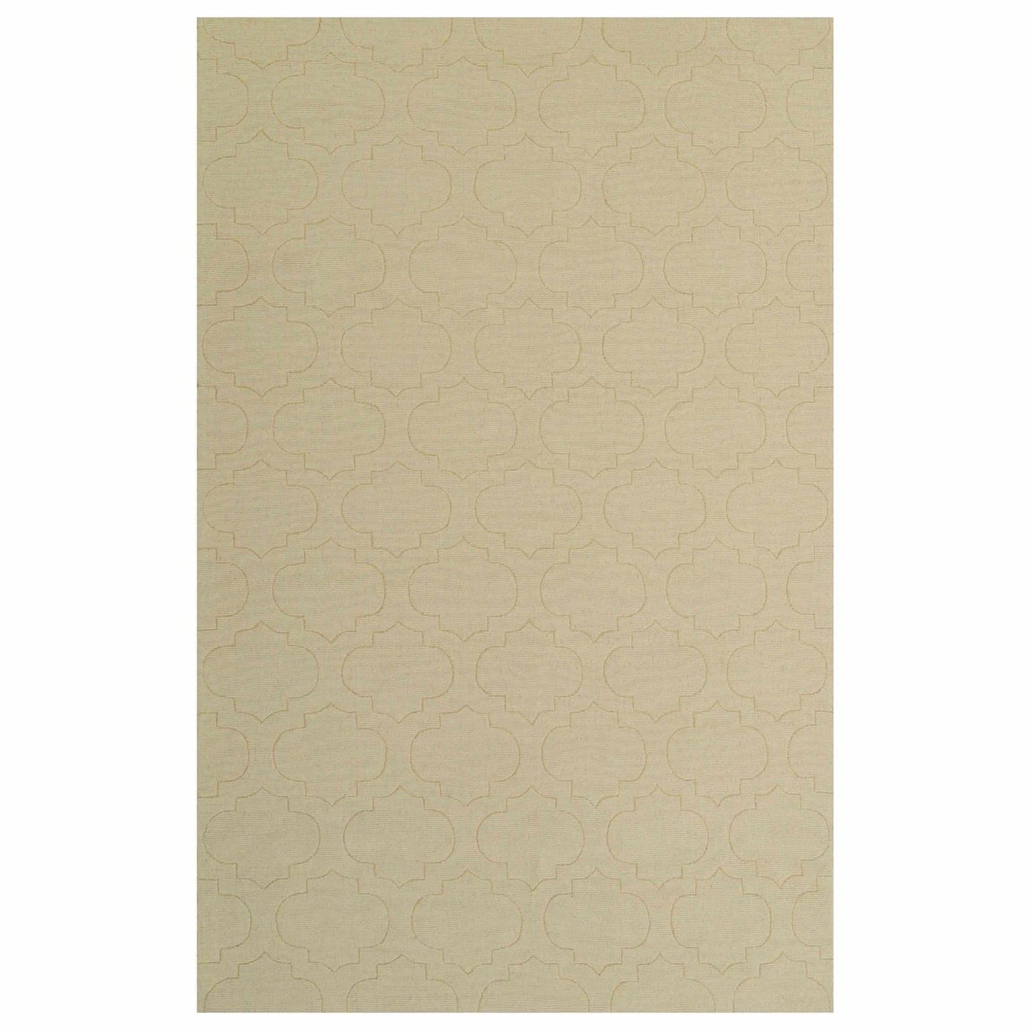 Superior Charlotte Moroccan Trellis Contemporary Handwoven Wool Area Rug - Ivory