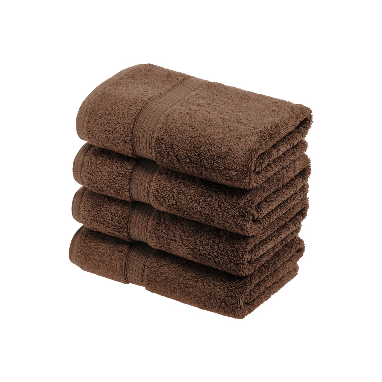 Madison Egyptian Cotton Pile Plush Heavyweight Hand Towel Set of 4