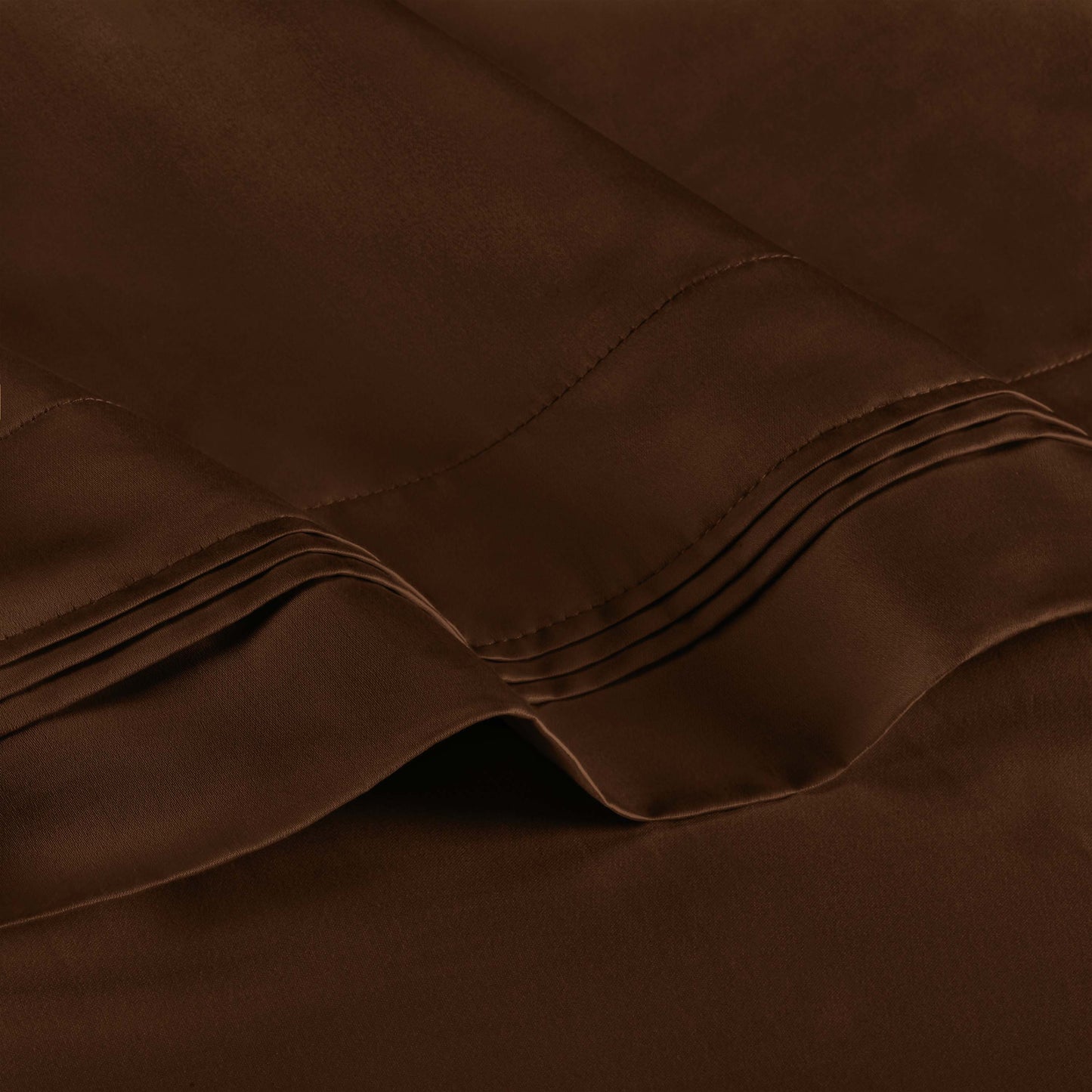 Premium 650 Thread Count Egyptian Cotton Solid Pillowcase Set - Chocolate