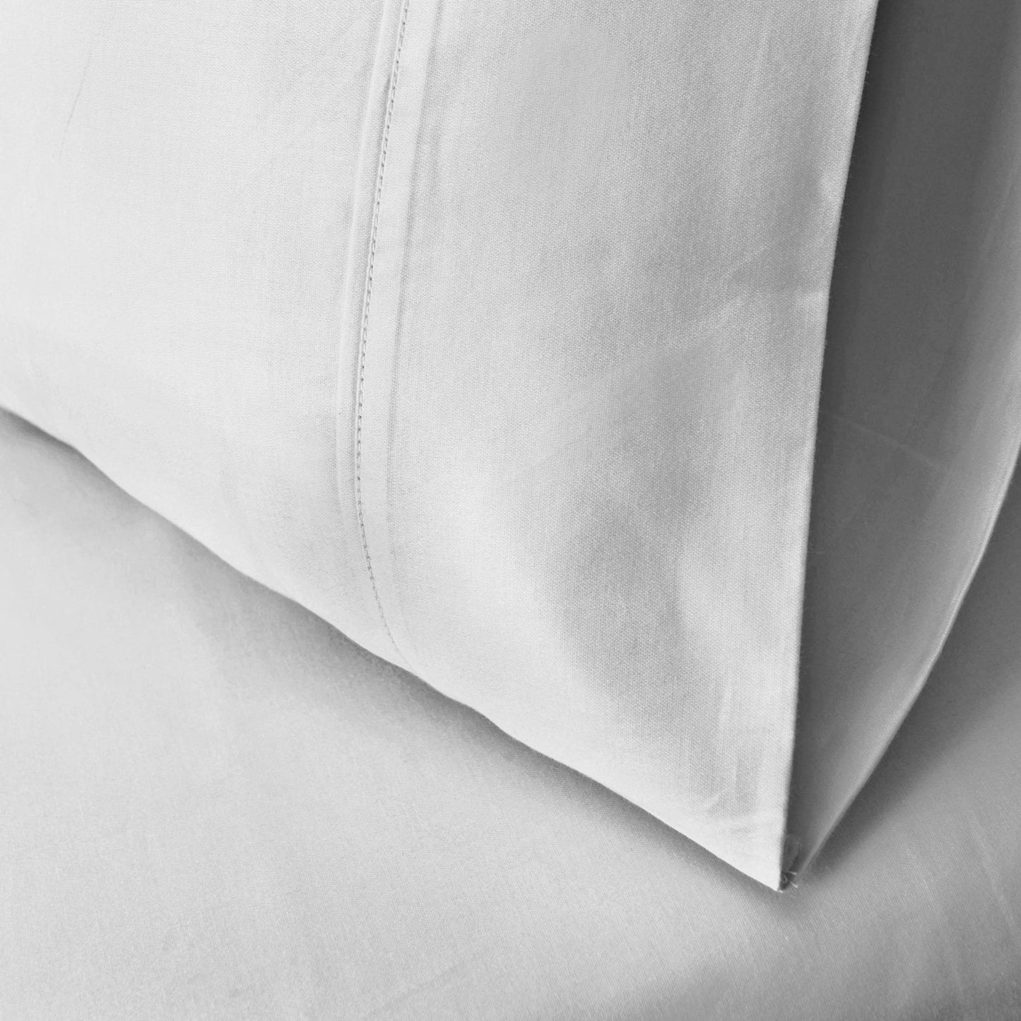 Superior Egyptian Cotton 700 Thread Count 2 Piece Pillowcase Set - Chrome