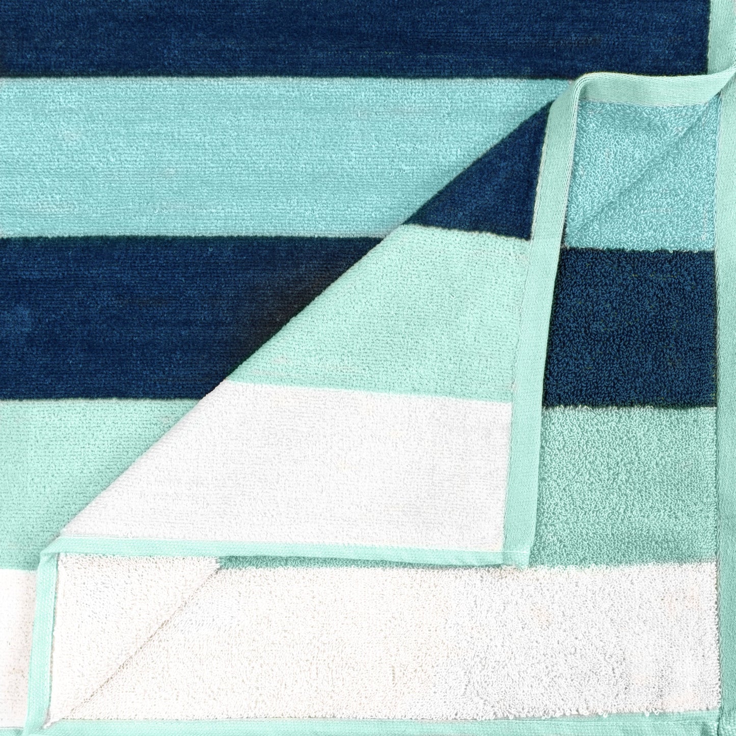 Coastal Blues Cotton Oversized 4 Piece Beach Towel Set