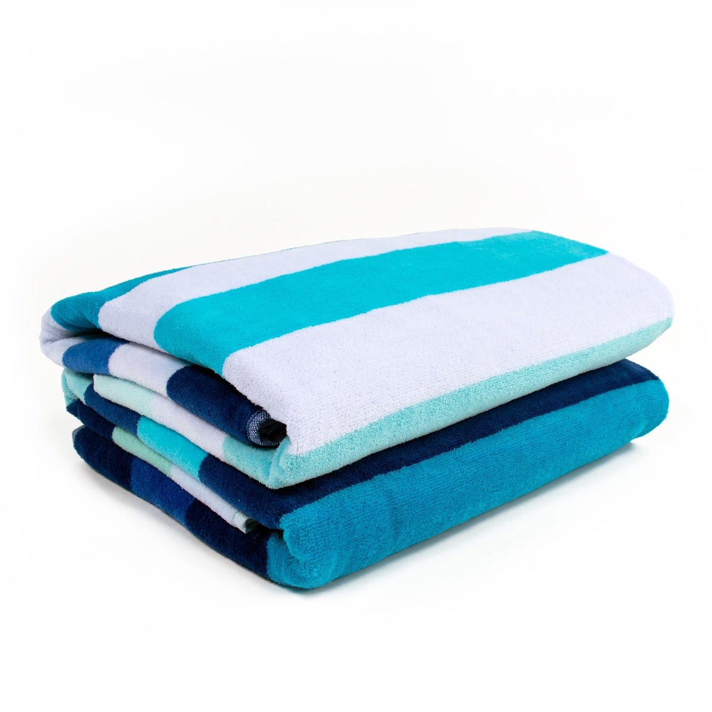 Coastal Blues Cotton Oversized 4 Piece Beach Towel Set