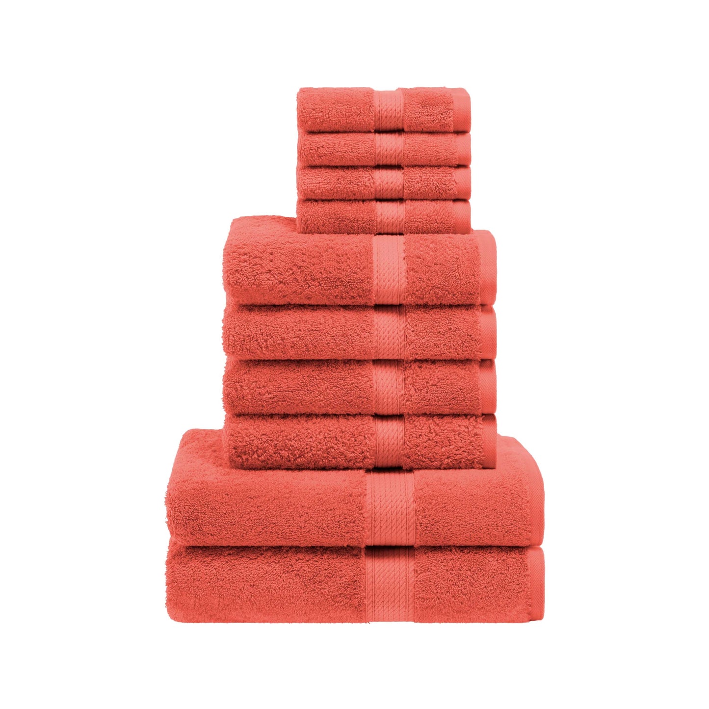Madison Egyptian Cotton Pile Plush Heavyweight 10 Piece Towel Set