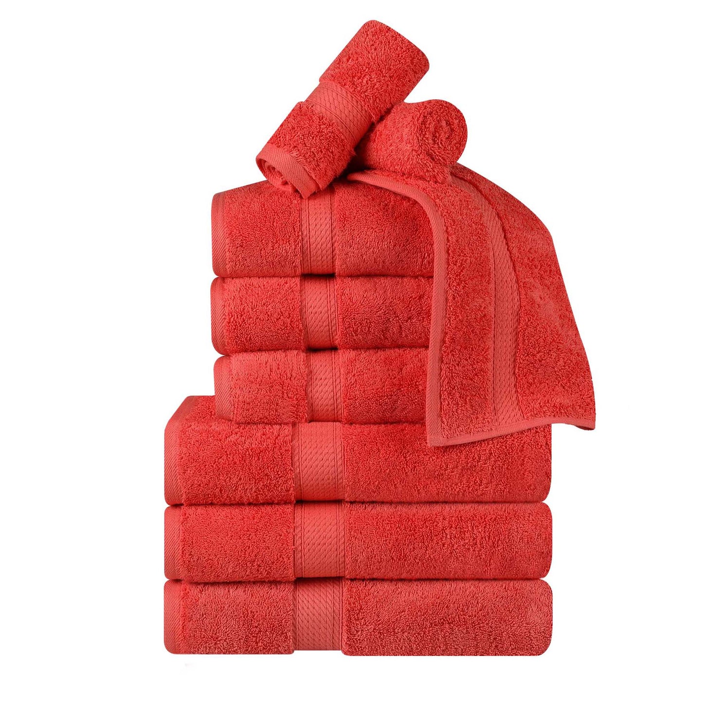 Madison Egyptian Cotton Pile Plush Heavyweight 9 Piece Towel Set