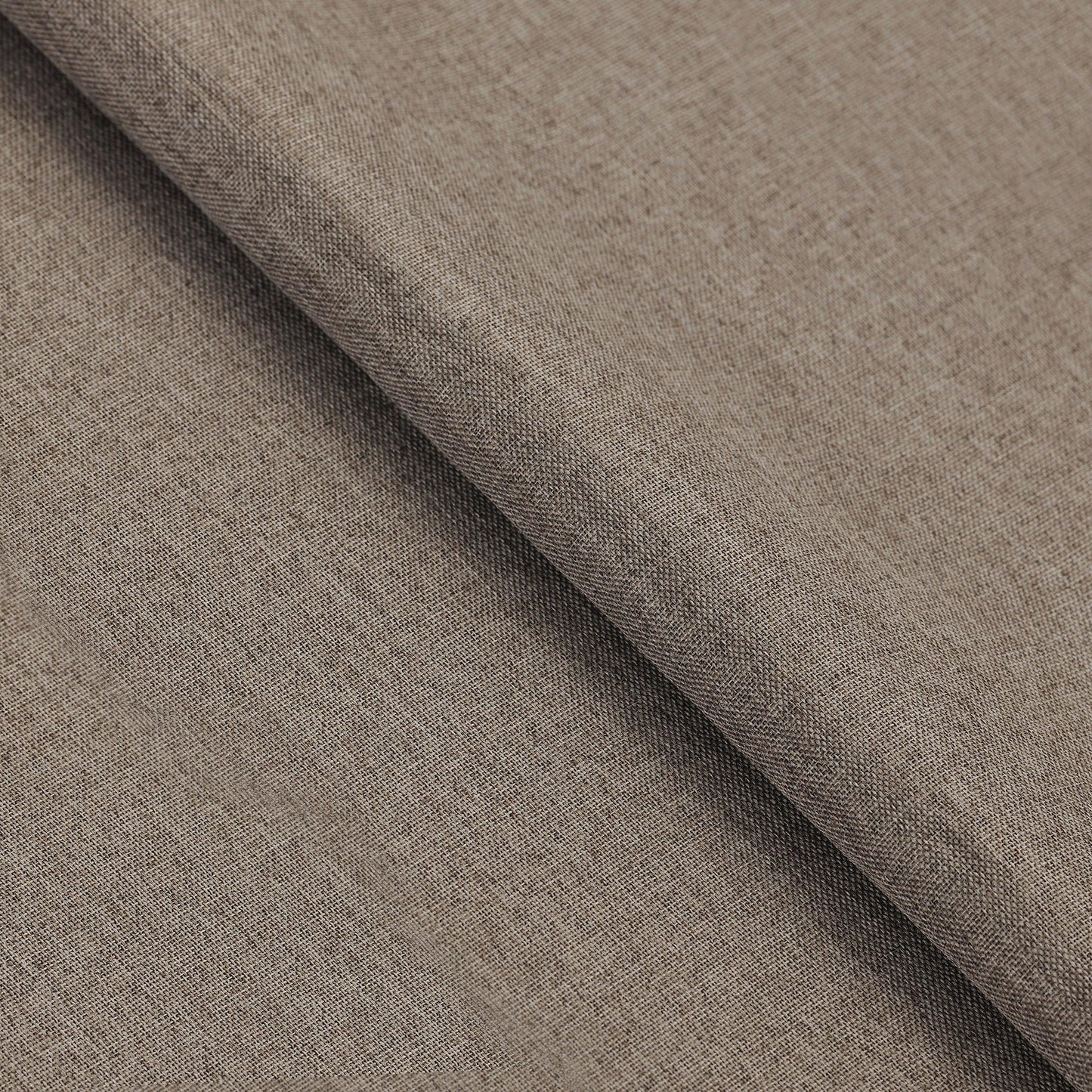 Linen Pattern Washable Room Darkening Blackout Curtain Set 42"