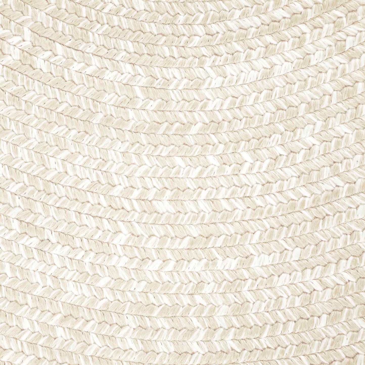 Reversible Braided Eco-Friendly Area Rug Indoor Outdoor Rugs - Cream/White