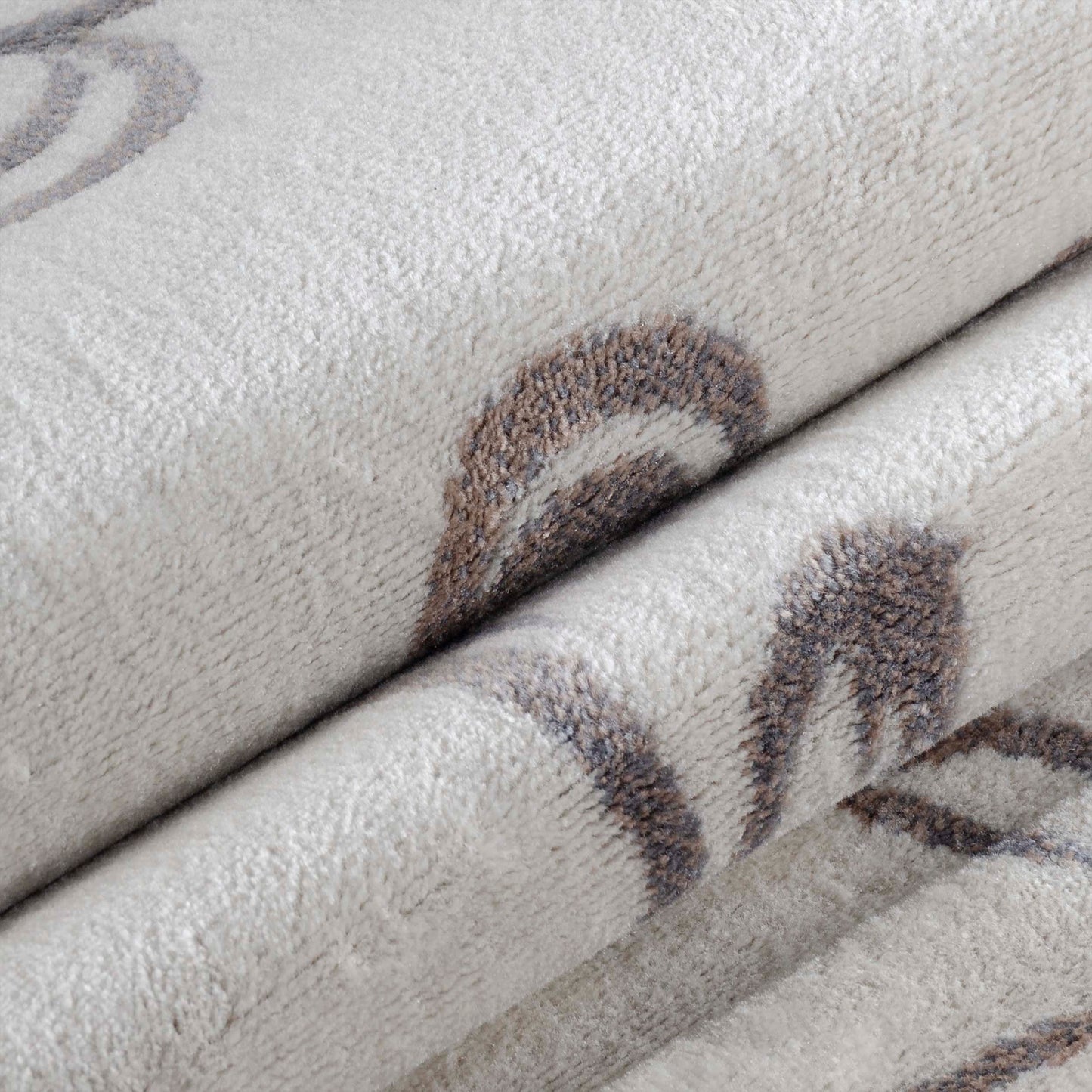 Vine Modern Floral Filigree Pattern Area Rug or Runner Rug