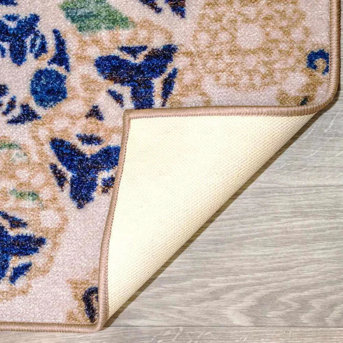 Thalia Modern Medallion Indoor Washable Area Rug - Cream