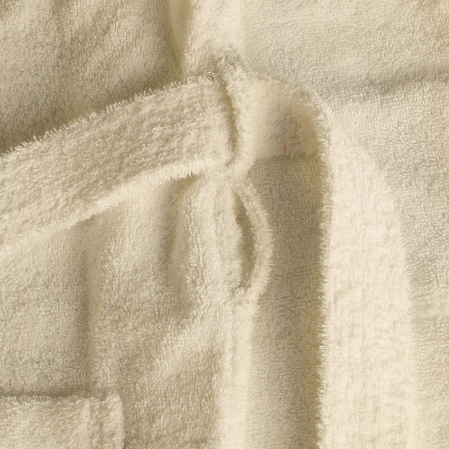 Classic Men's Bath Robe Turkish Cotton Bathrobe with Adjustable Belt - Cream