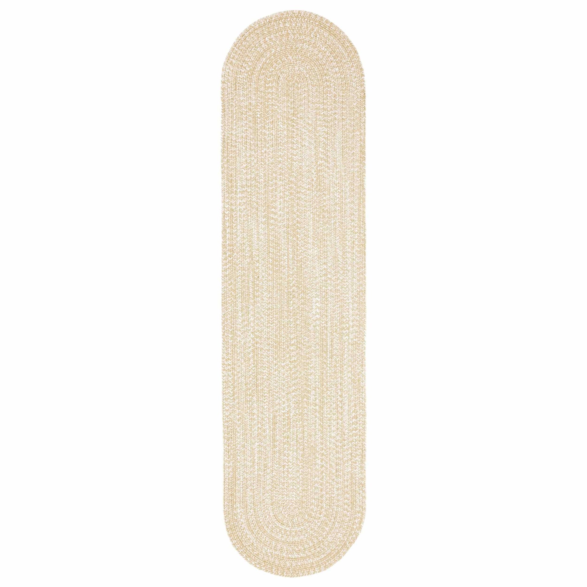 Reversible Braided Eco-Friendly Area Rug Indoor Outdoor Rugs - CreamWhite