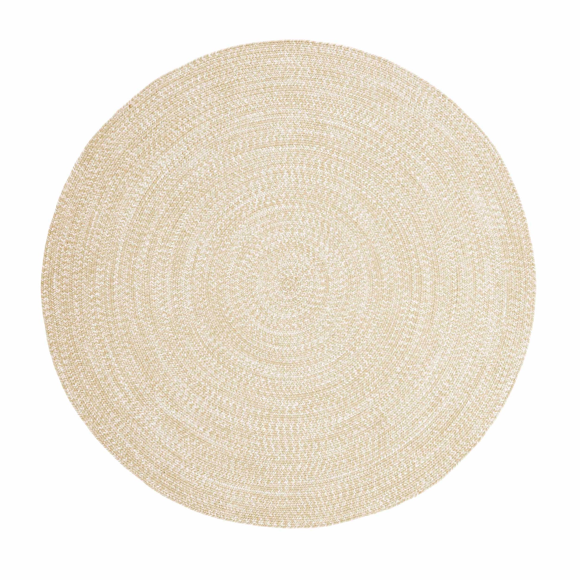 Reversible Braided Eco-Friendly Area Rug Indoor Outdoor Rugs - CreamWhite