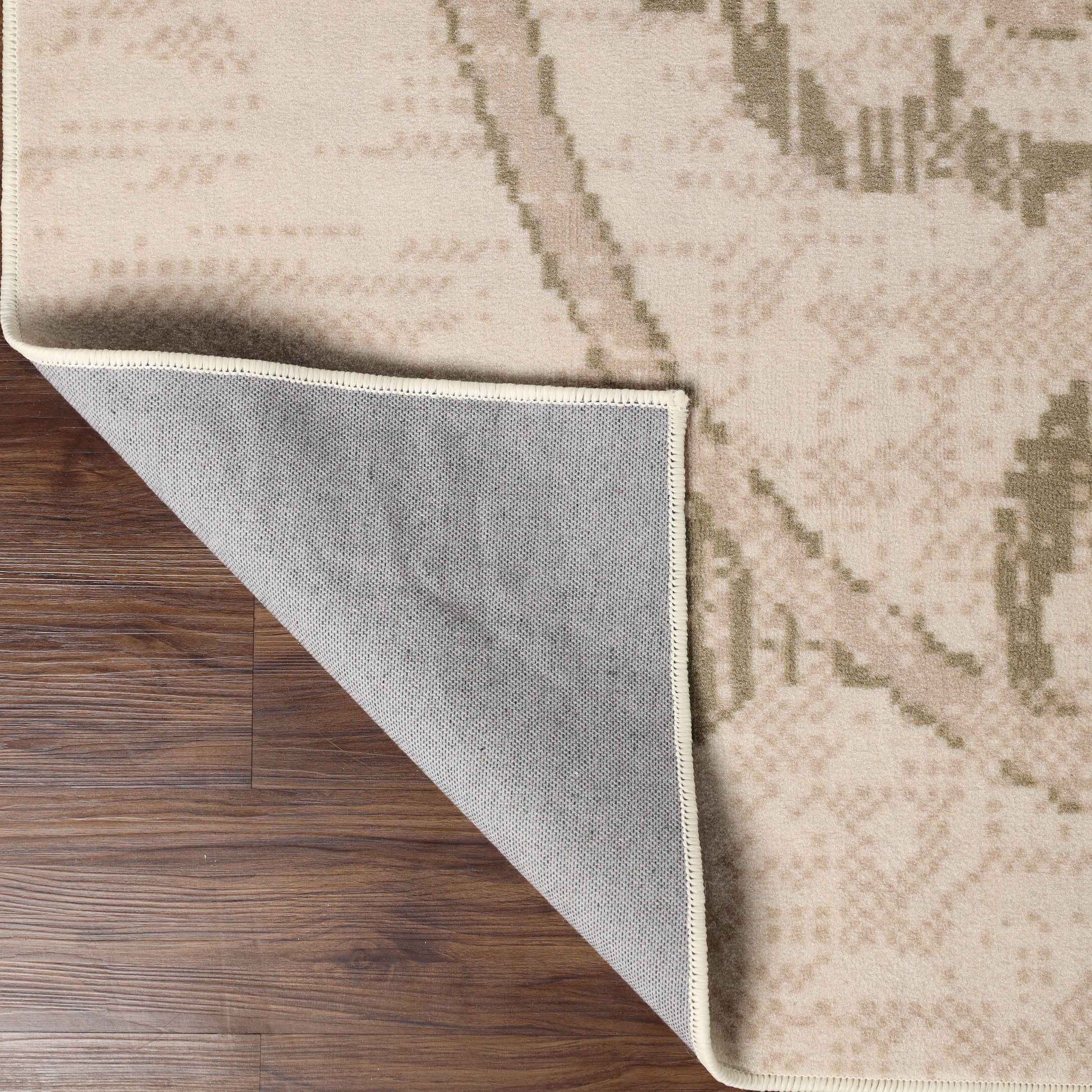 Jacobean Floral Modern Farmhouse Indoor Area Rug or Runner Rug - Cream