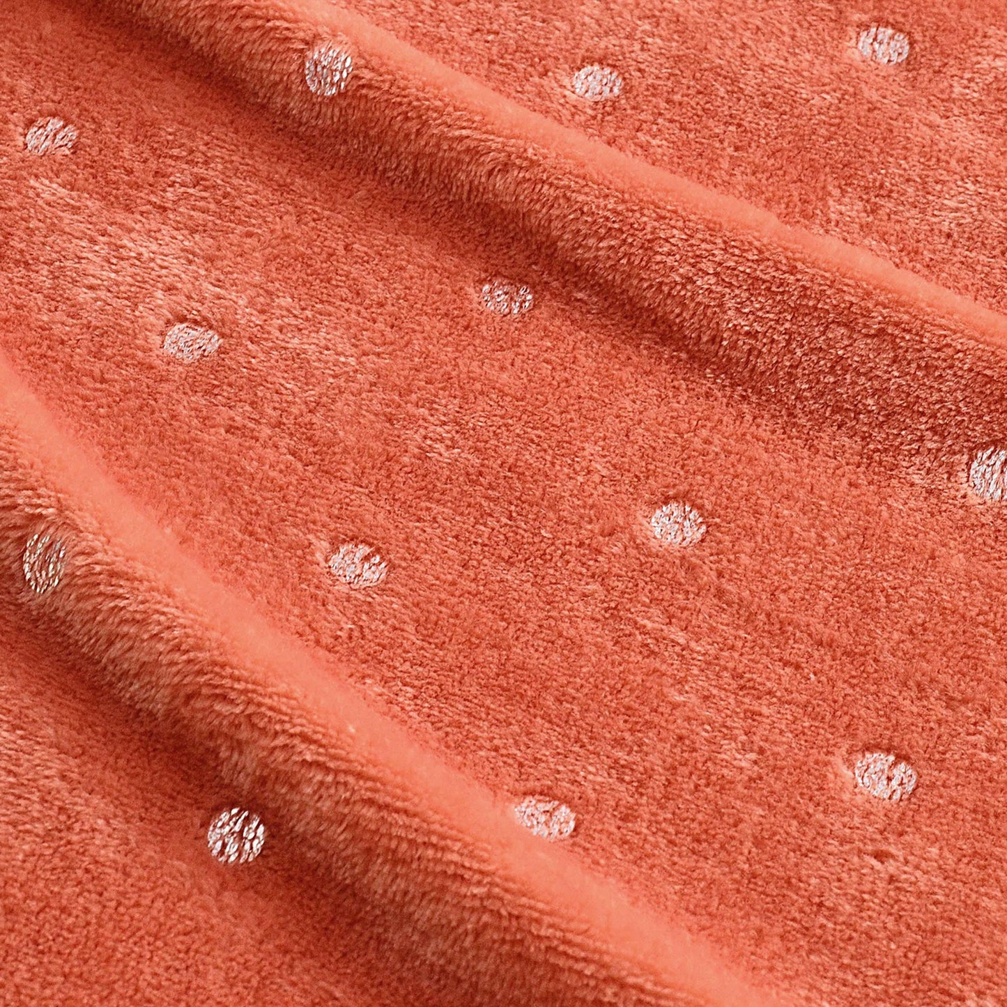 Fleece Plush Medium Weight Fluffy Soft Decorative Blanket Or Throw - Creamsicle