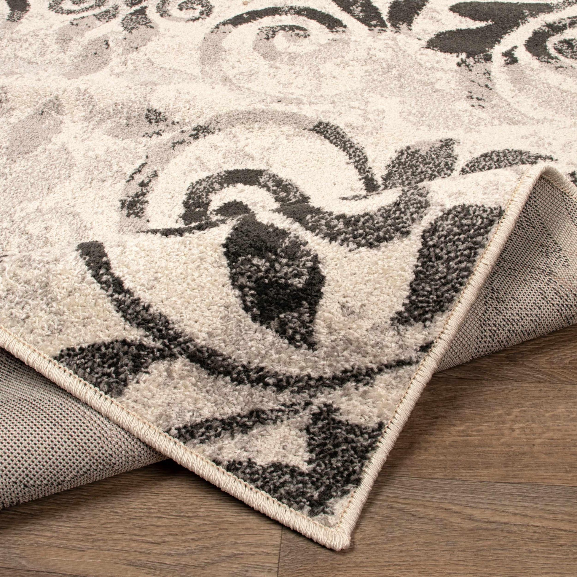 Cuenlino Distressed Damask Transitional Area Rug Or Runner