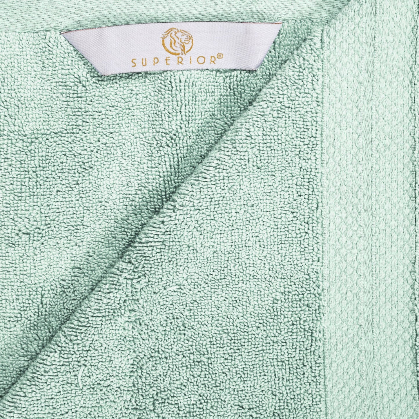 Superior Premium Turkish-Cotton Assorted Towel Set - Dusty Aqua