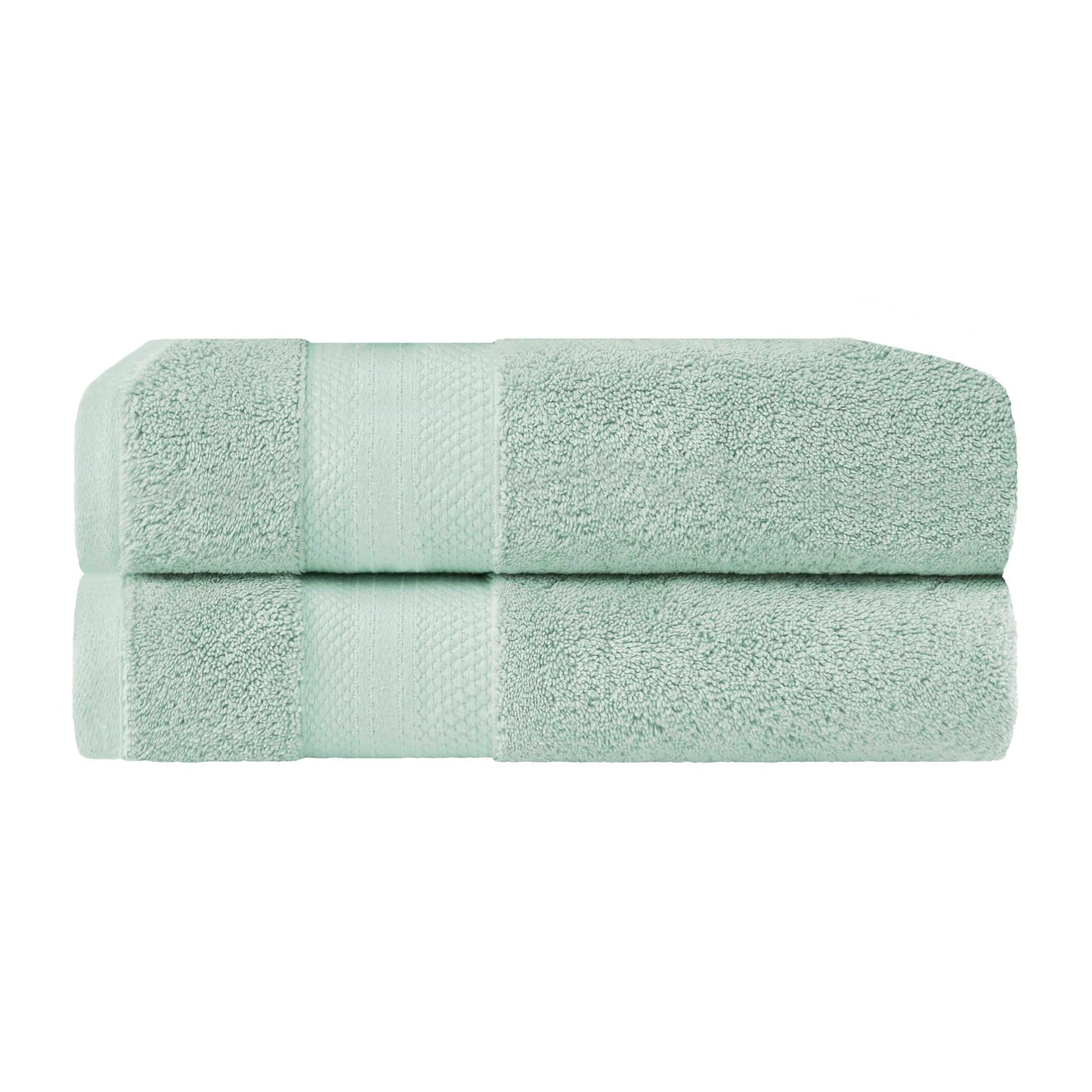 Superior Premium Turkish-Cotton Assorted Towel Set - Dusty Aqua